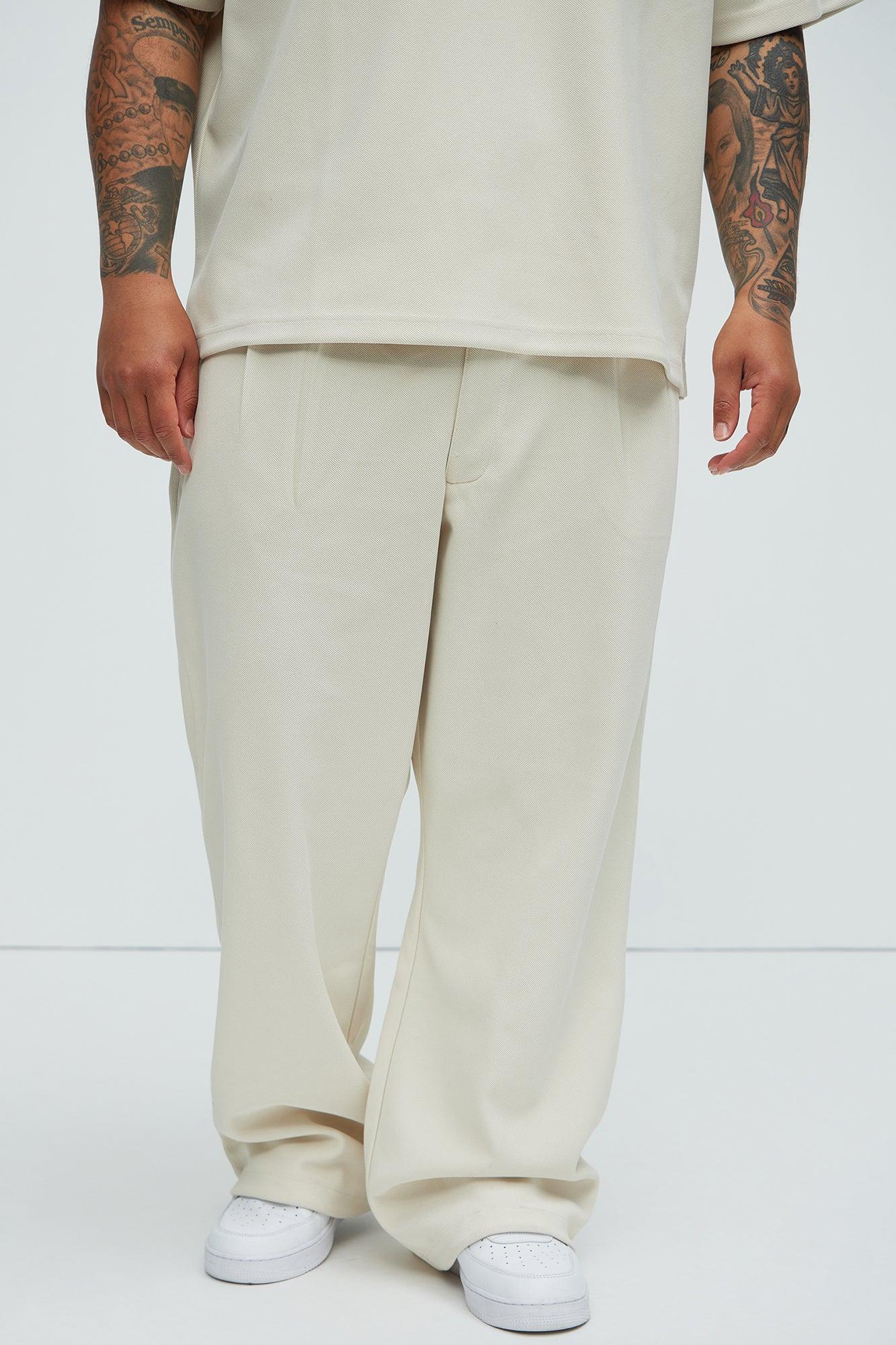 Turner Relaxed Trouser Pants - Cream Product Image