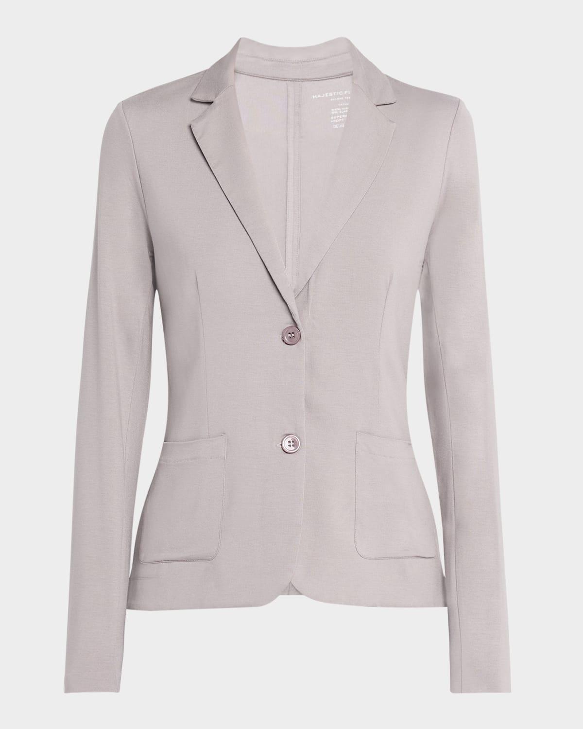 Womens Soft Touch Two-Button Blazer Product Image