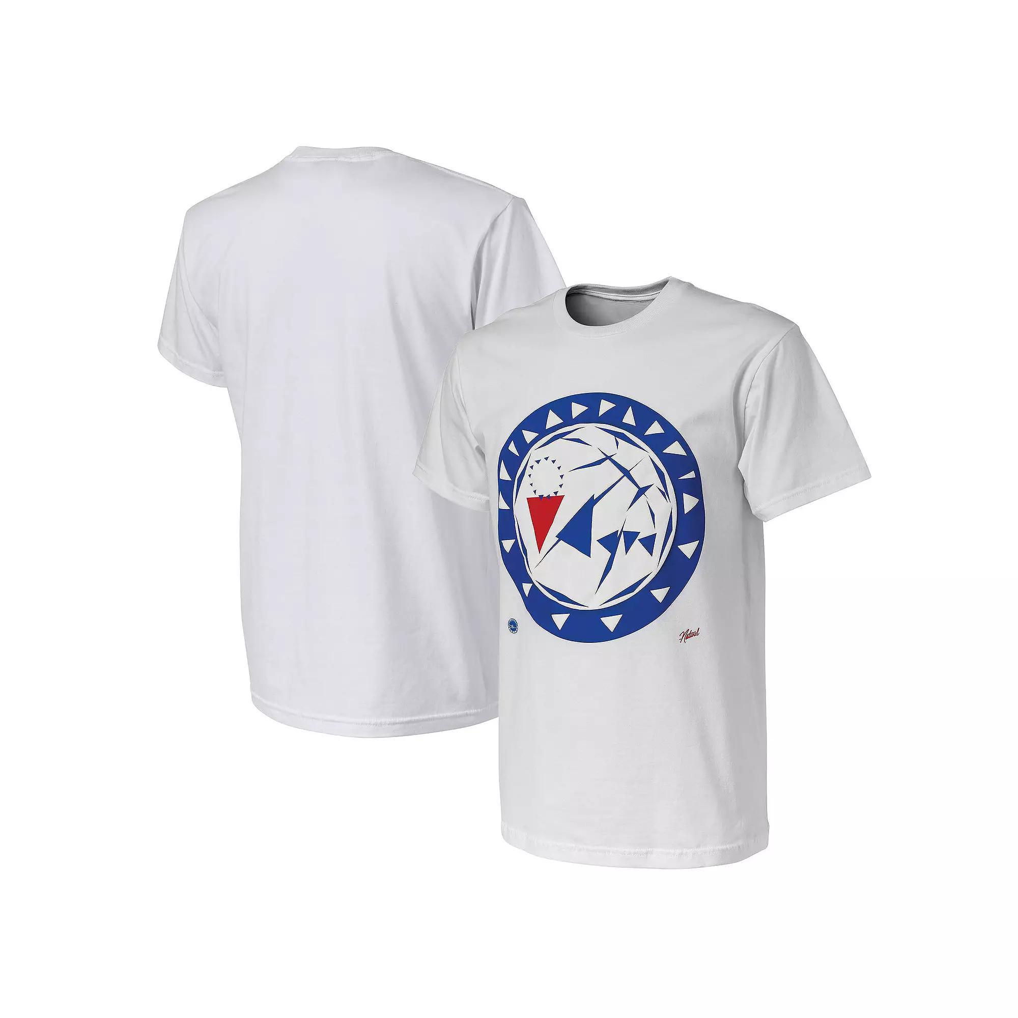 Men's NBA x Naturel White Philadelphia 76ers No Caller ID T-Shirt,  Product Image