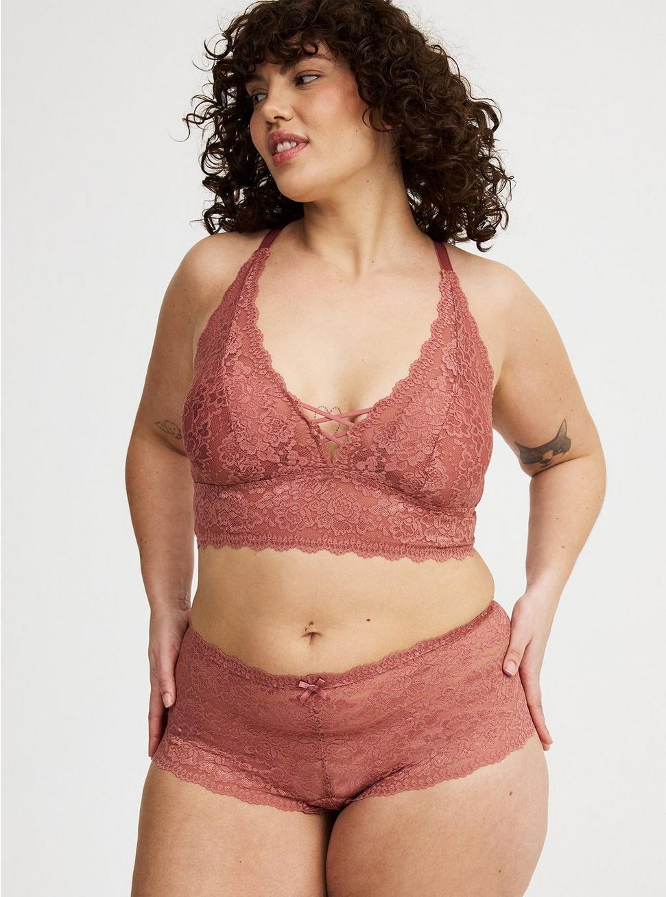 Mid-Rise Simply Lace Cheeky Panty Product Image