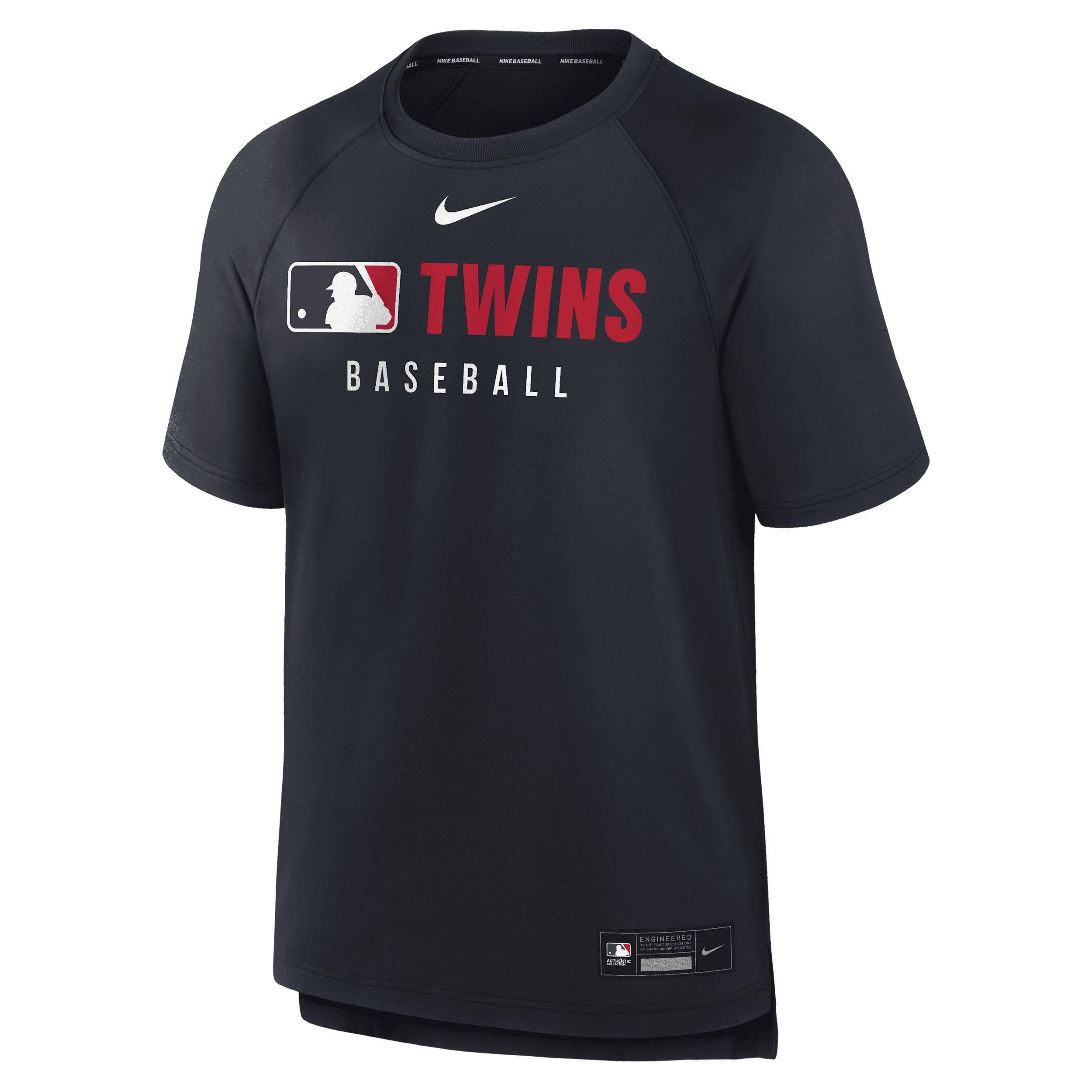 Texas Rangers Authentic Collection Pregame Nike Mens Dri-FIT MLB T-Shirt | 013B47XTER-FT3 Product Image