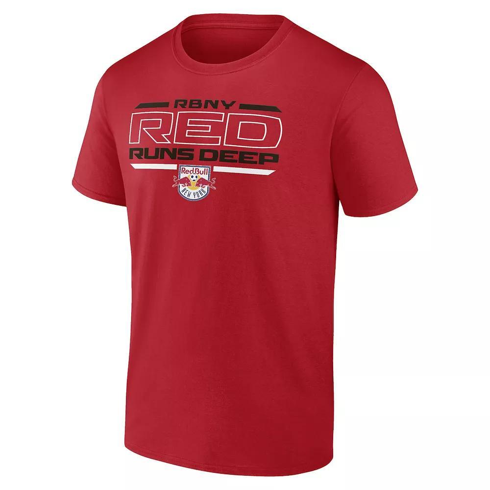 Men's MLS New York Red Bulls Red Runs Deep T-Shirt,  Product Image