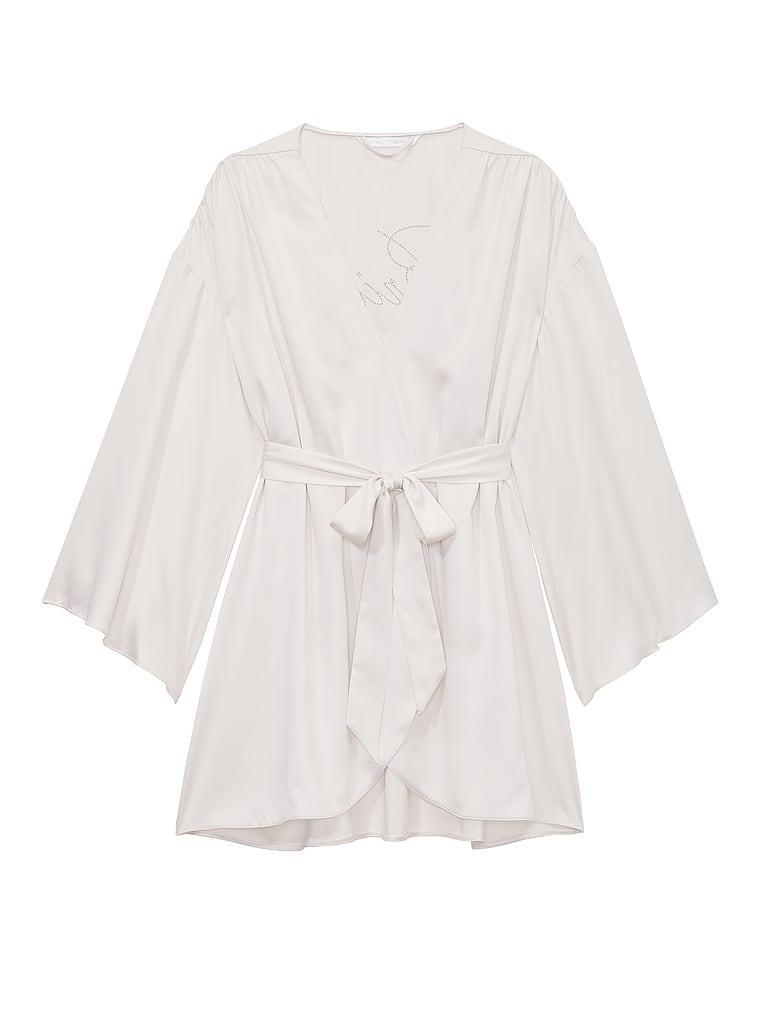 Short Satin Robe Product Image