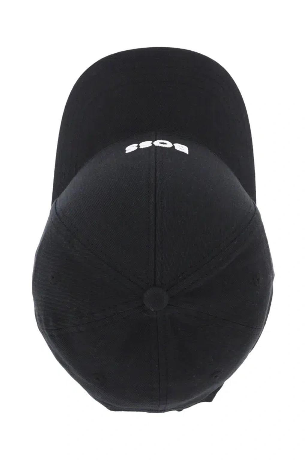 HUGO BOSS Baseball Cap With Embroidered Logo In Black Product Image