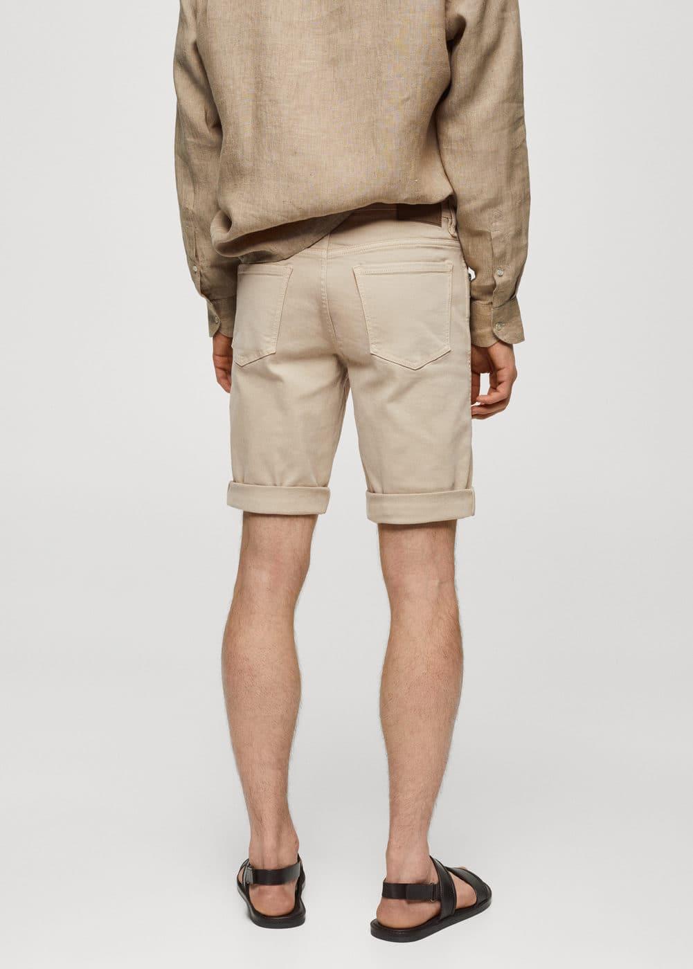 Mango Mens Denim Bermuda Shorts Product Image