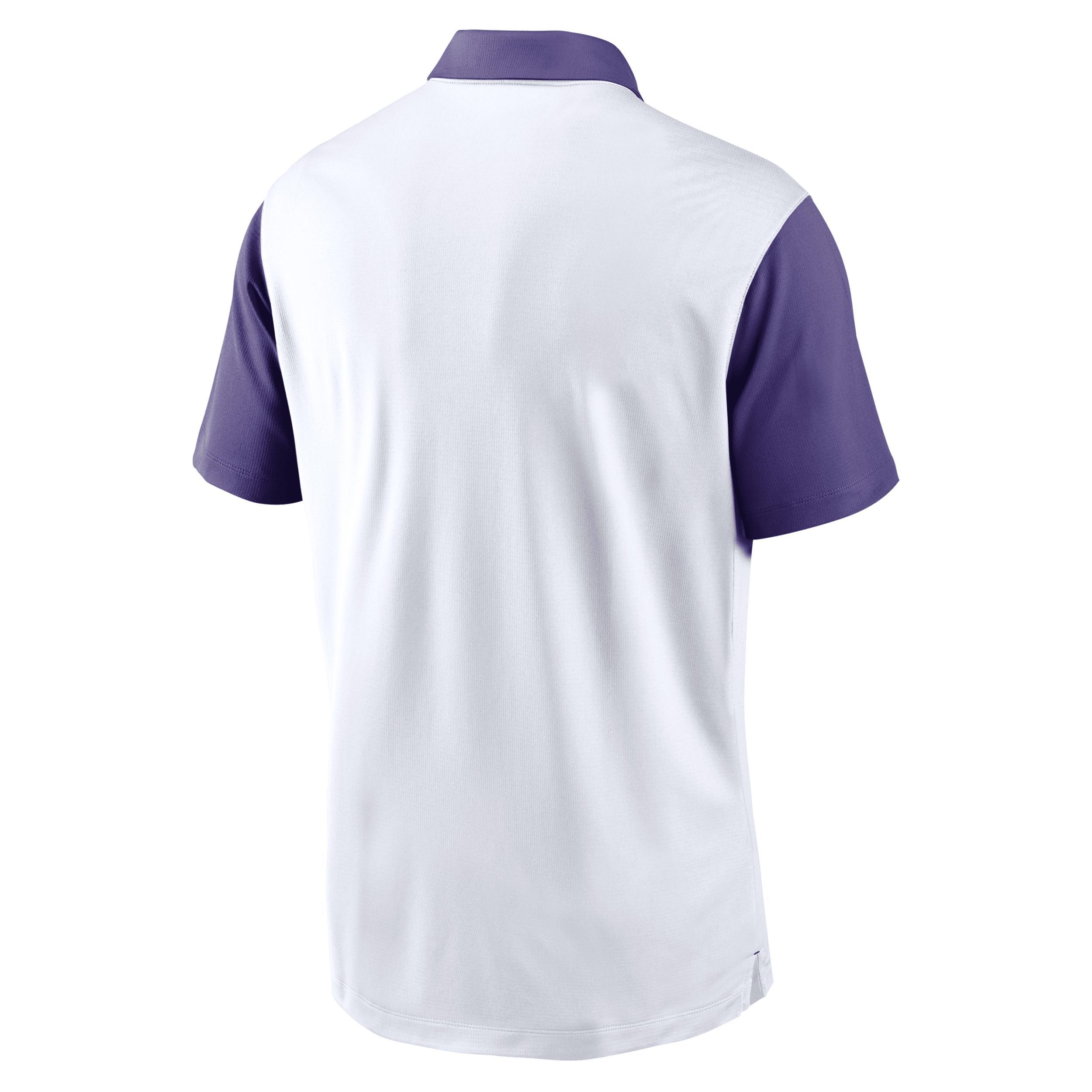 Men's Nike White LSU Tigers Primetime Campus Vapor Performance Polo,  Product Image