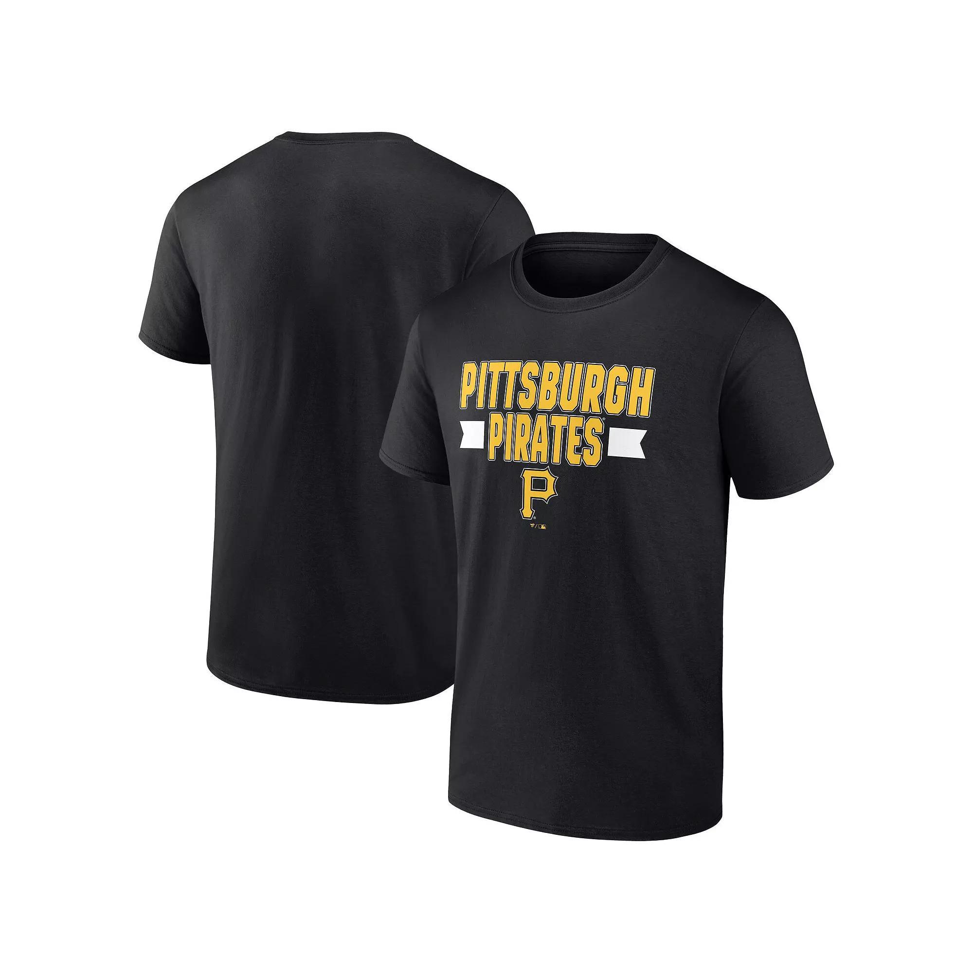 Men's Fanatics Black Pittsburgh Pirates Close Victory T-Shirt,  Product Image