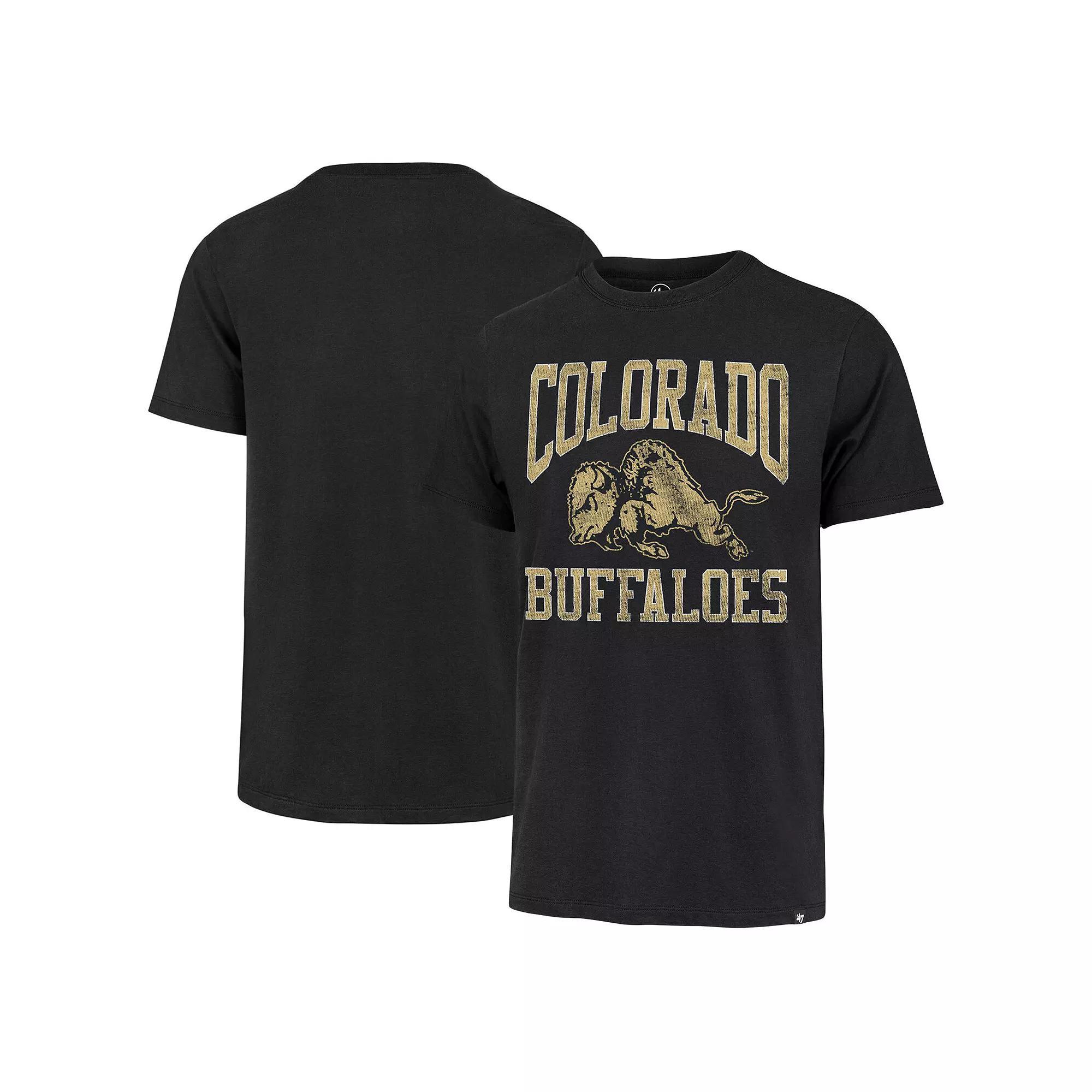 Men's '47  Black Colorado Buffaloes Big Ups Buffaloes Franklin T-Shirt, Size: Medium Product Image