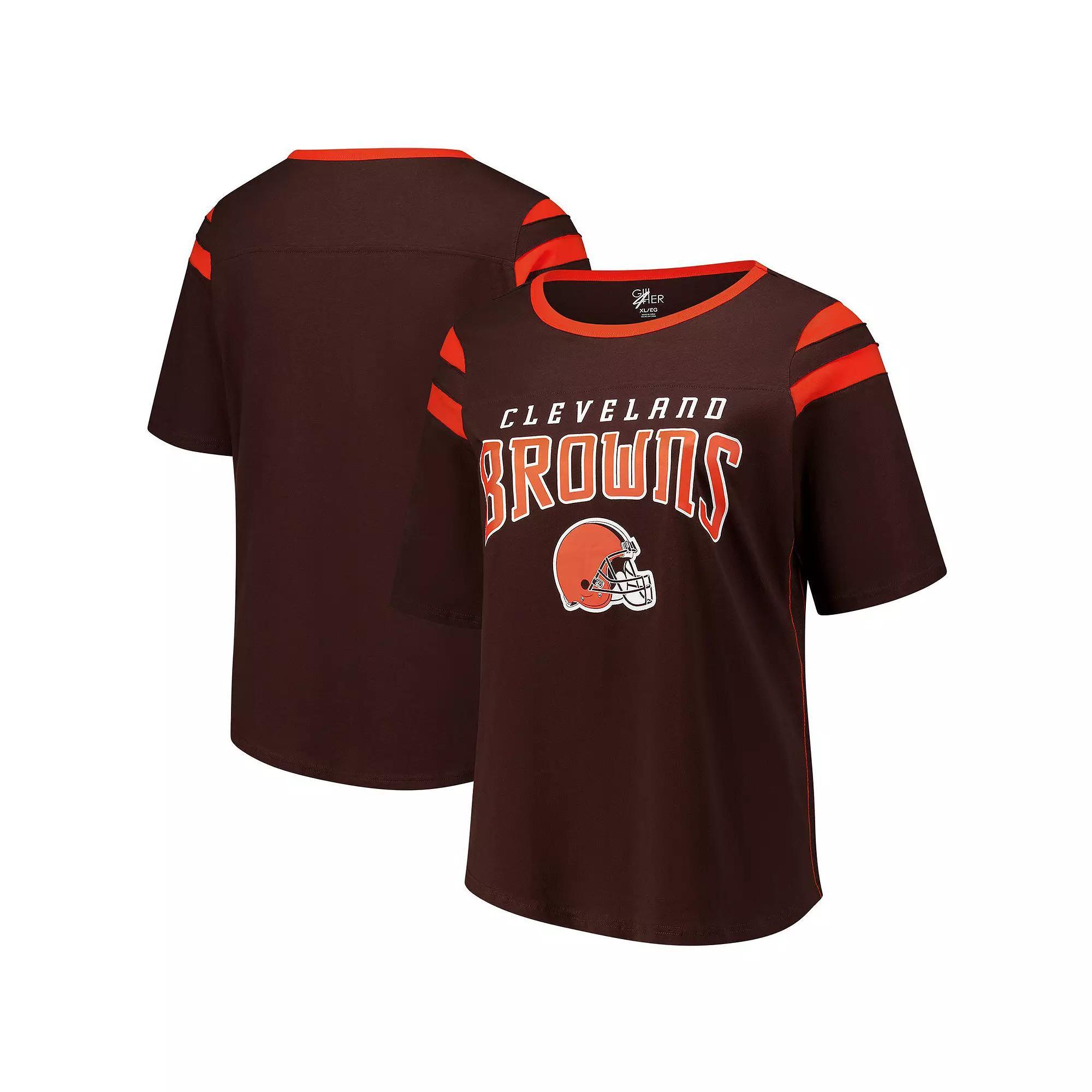 Women's G-III 4Her by Carl Banks Brown Cleveland Browns Plus  Product Image