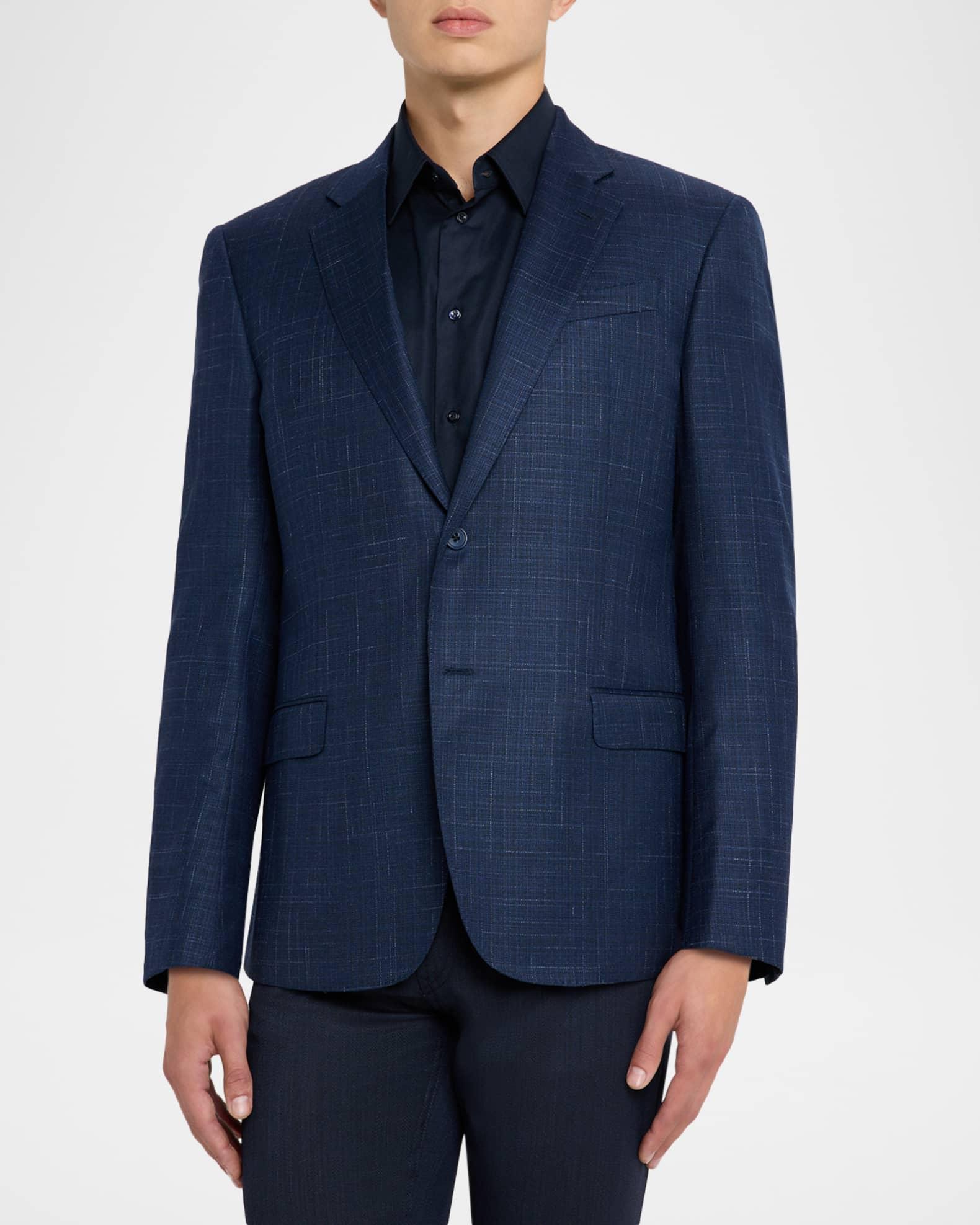 Men's  G Line Melange Notch Lapel Sport Coat Product Image