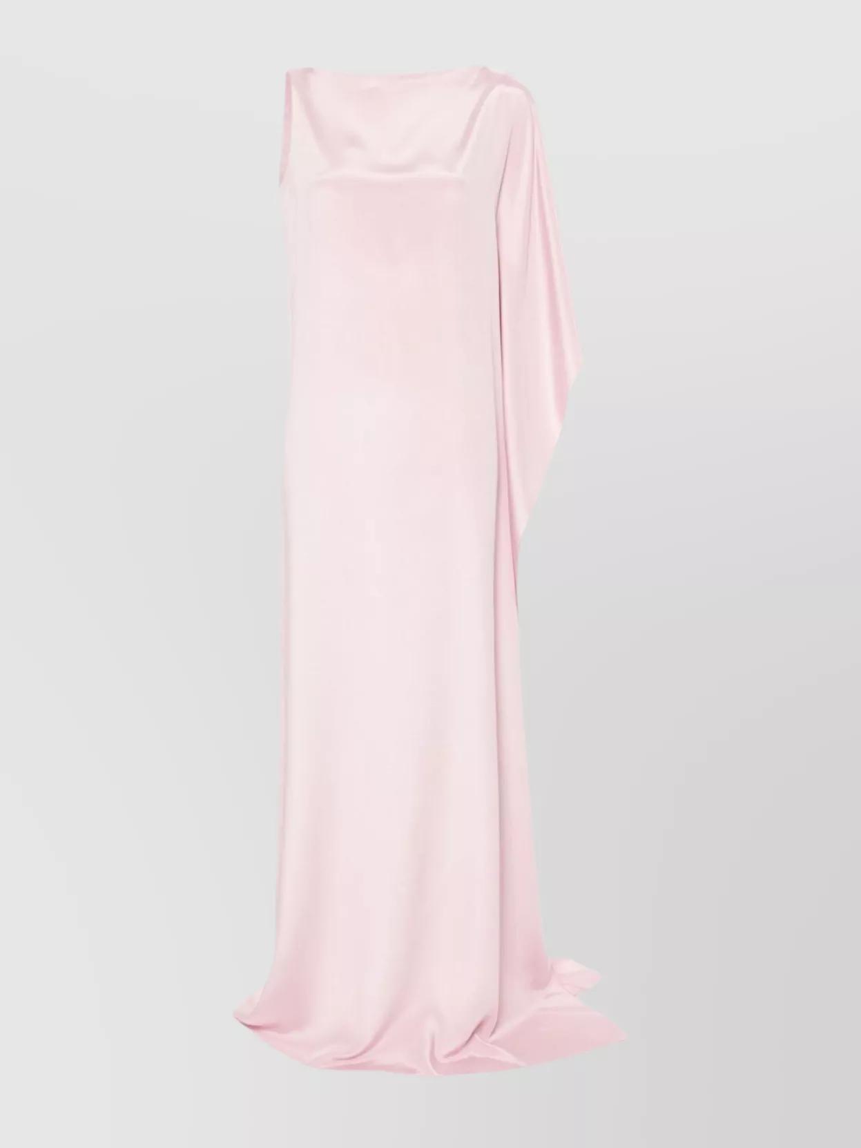 Silk Long Dress In Pink Product Image