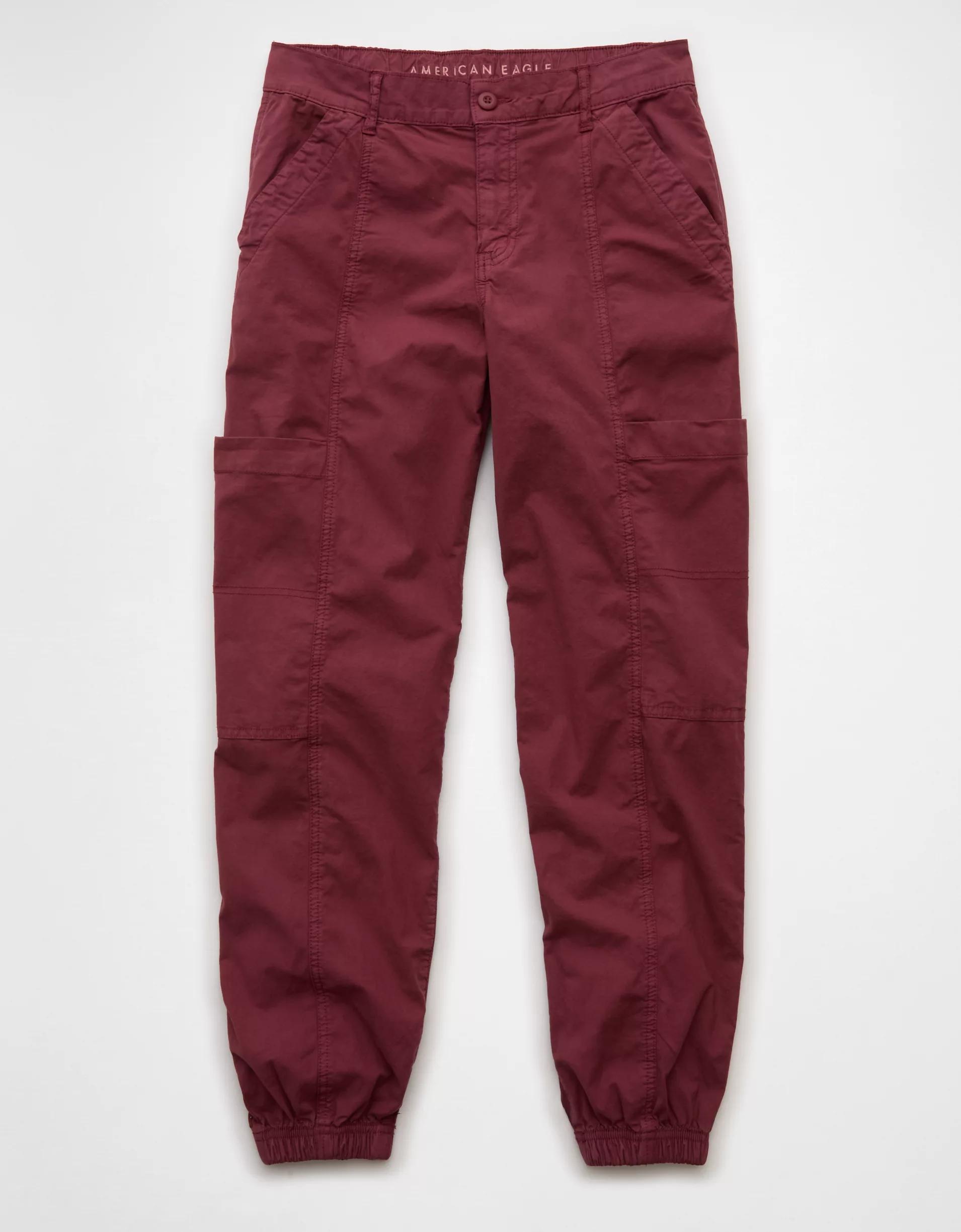 AE Snappy Stretch High-Waisted Baggy Cargo Jogger Product Image