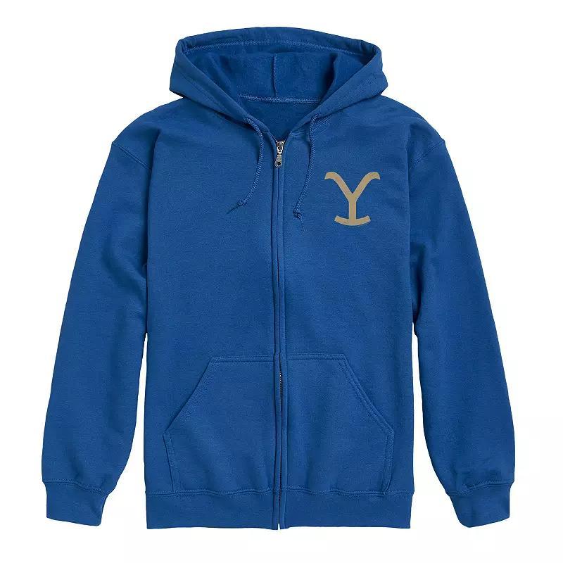 Men's Yellowstone Y Brand Zip Hoodie, Size: Small, Black Product Image