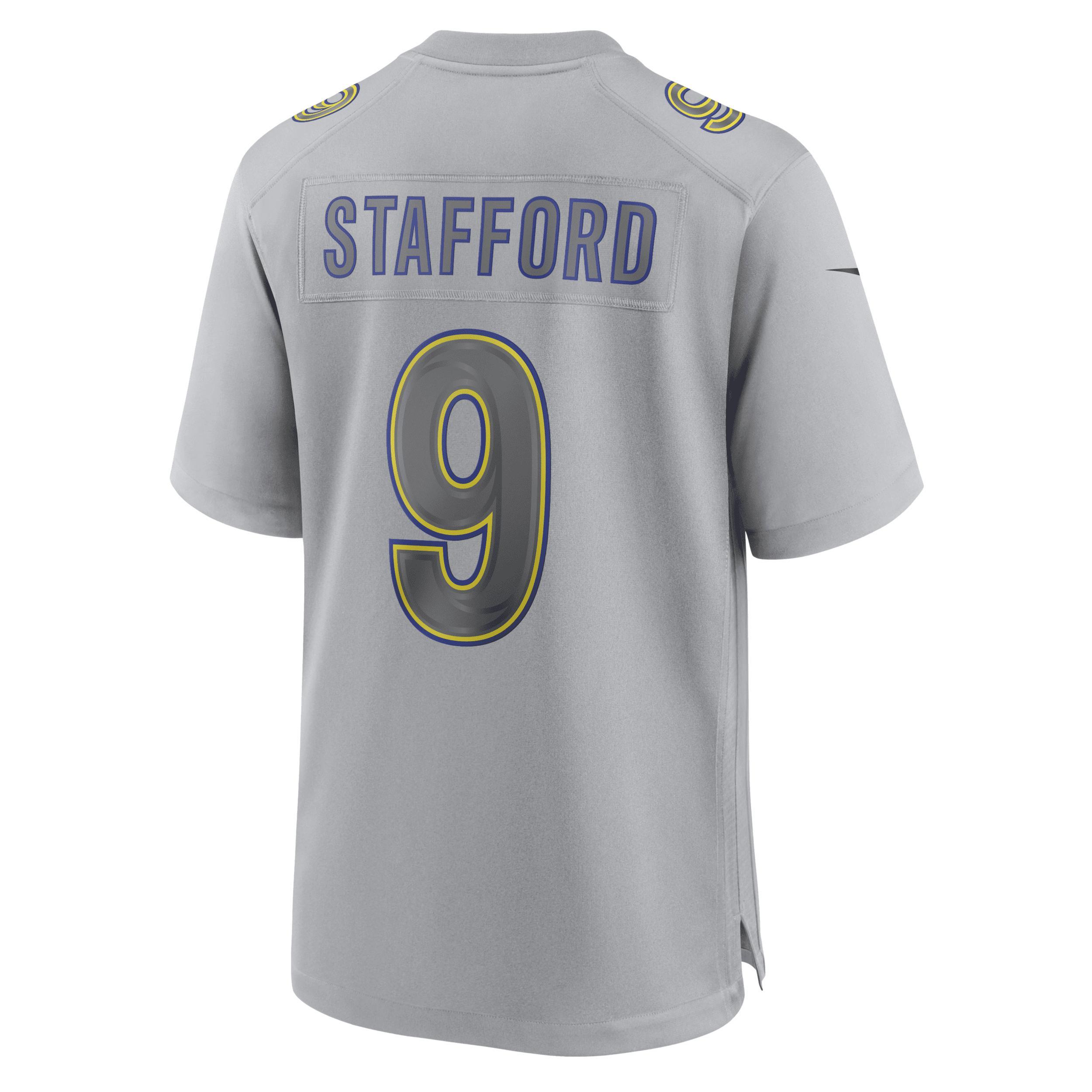 Mens Nike Matthew Stafford Gray Los Angeles Rams Atmosphere Fashion Game Jersey Product Image