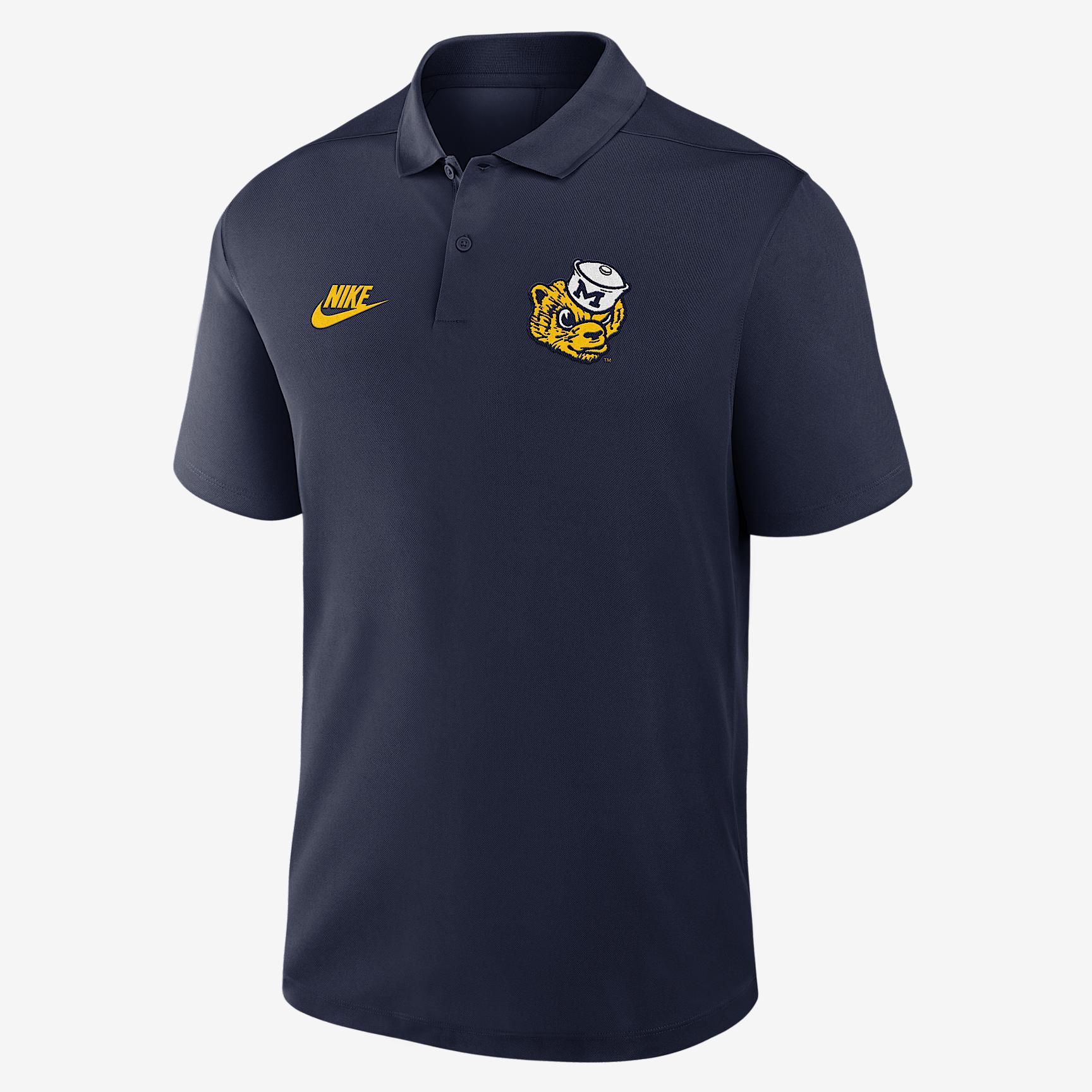 Michigan Primetime Victory Legacy Vault Logo Men's Nike Dri-FIT College Polo Product Image