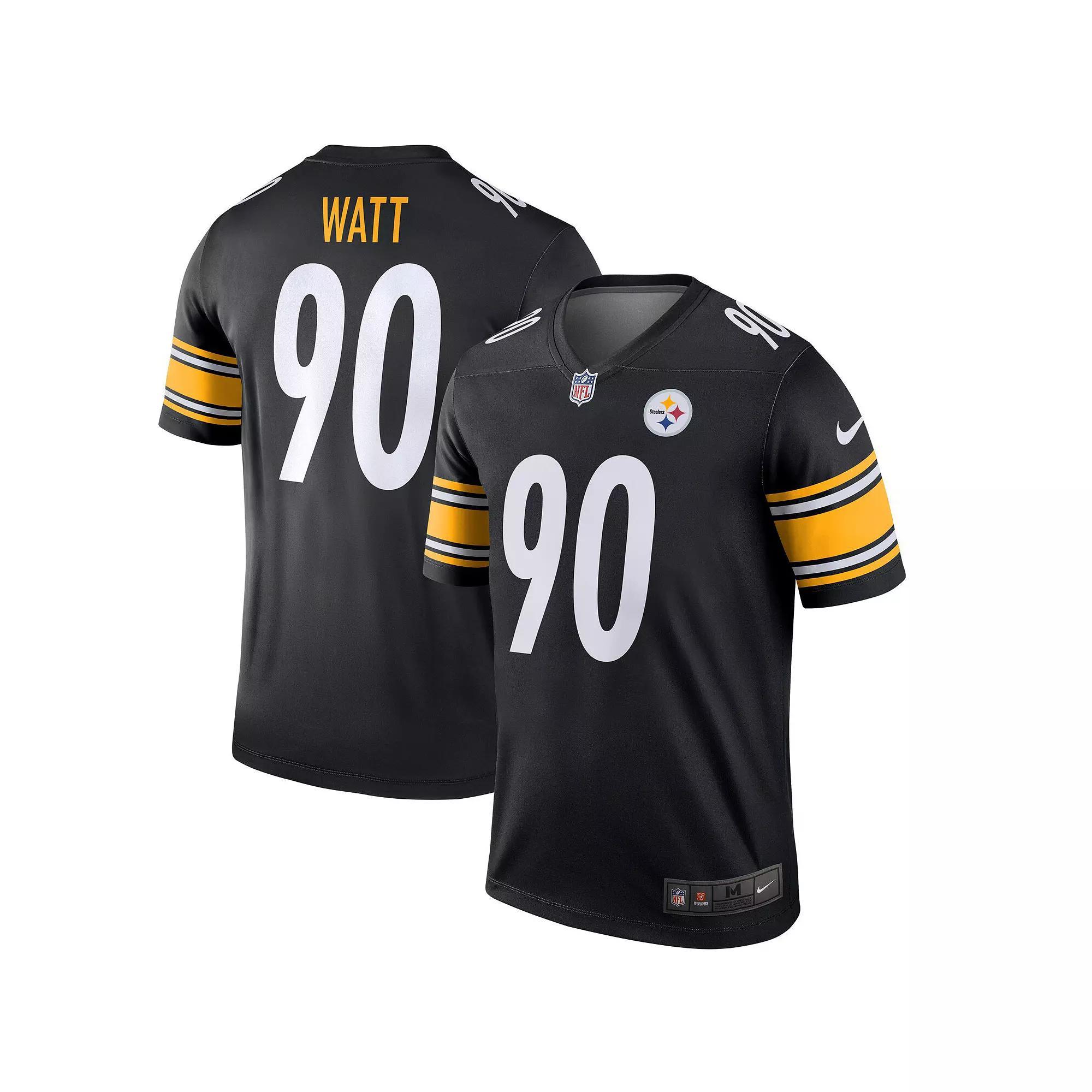 Men's Nike T.J. Watt Black Pittsburgh Steelers Team Legend Player Performance Top,  Product Image
