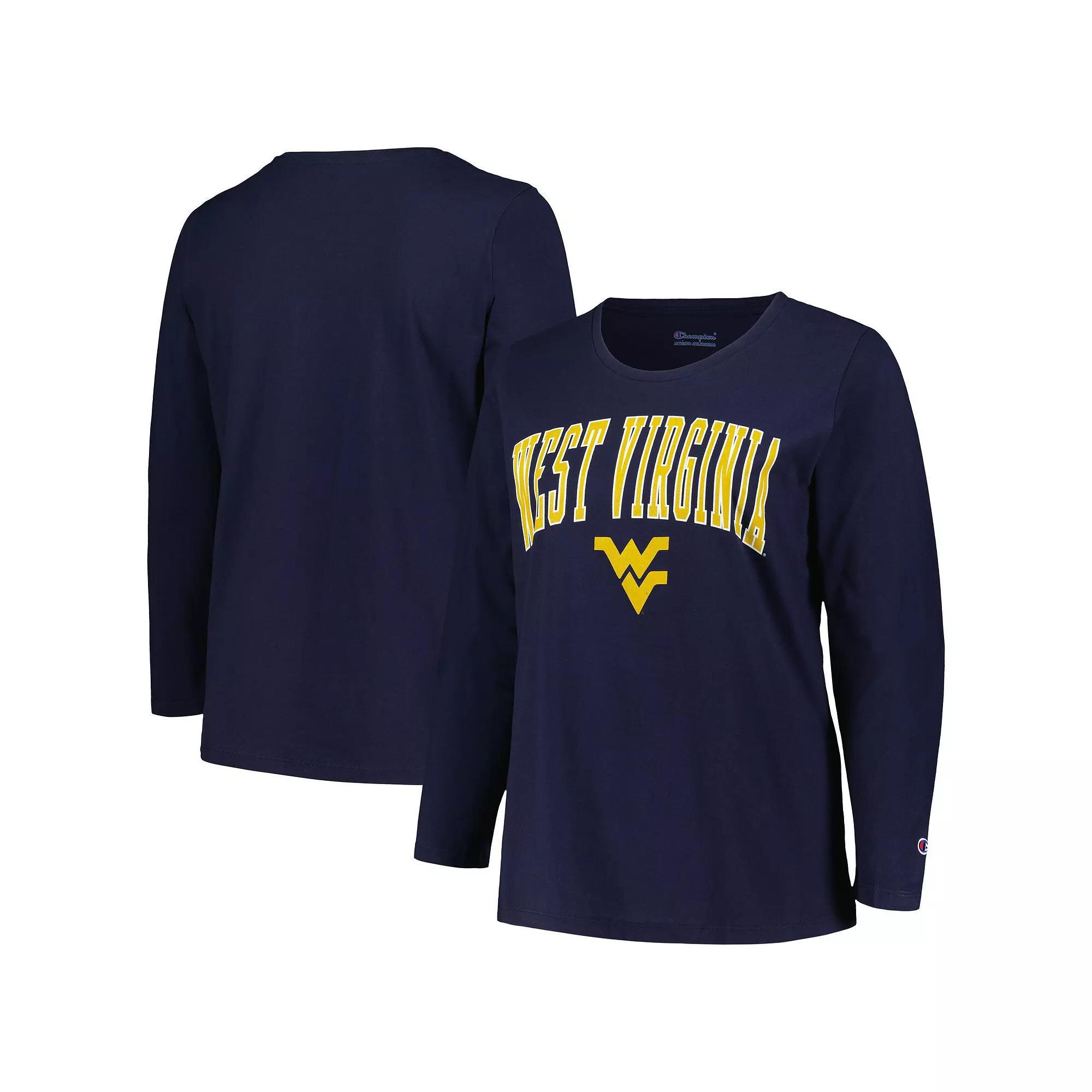 Women's Profile Navy West Virginia Mountaineers Plus  Product Image