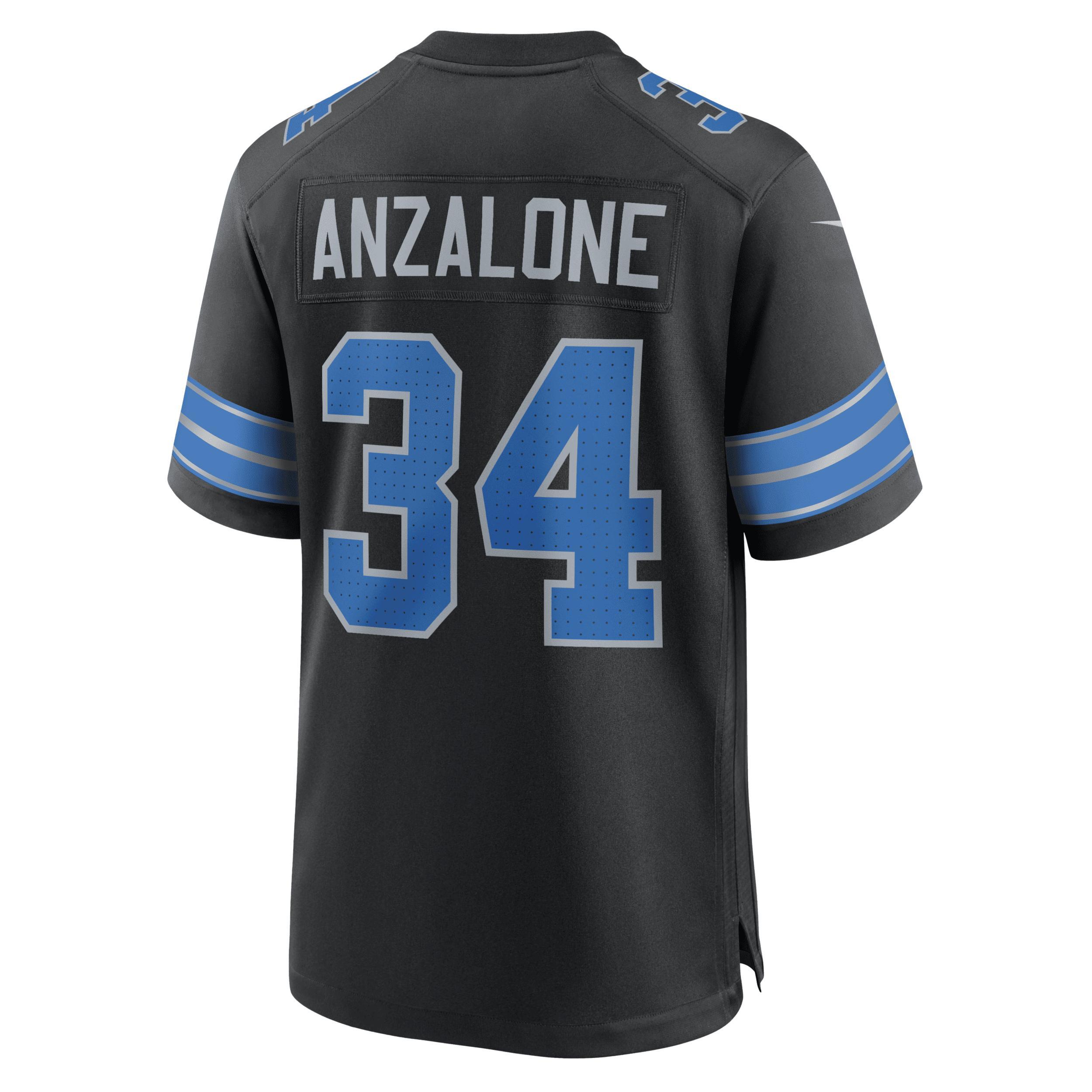 Alex Anzalone Detroit Lions Nike Mens NFL Game Football Jersey | 67NM0B9M9JF-DEB Product Image