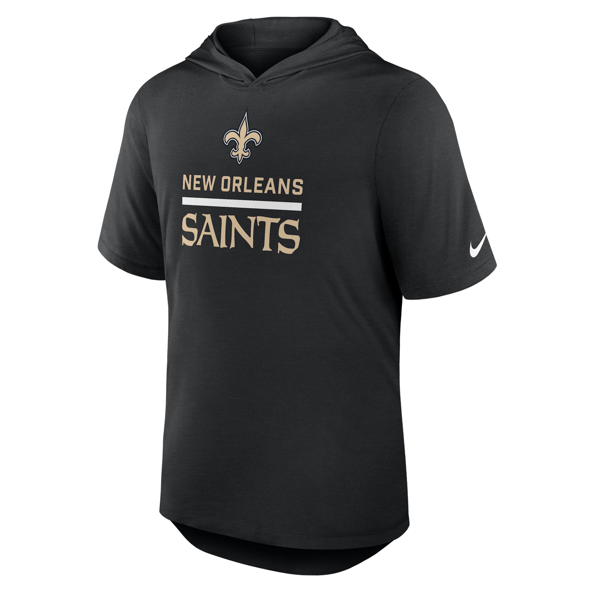 New Orleans Saints Nike Mens Dri-FIT NFL Hooded T-Shirt | 03NB00A7W-D0B Product Image