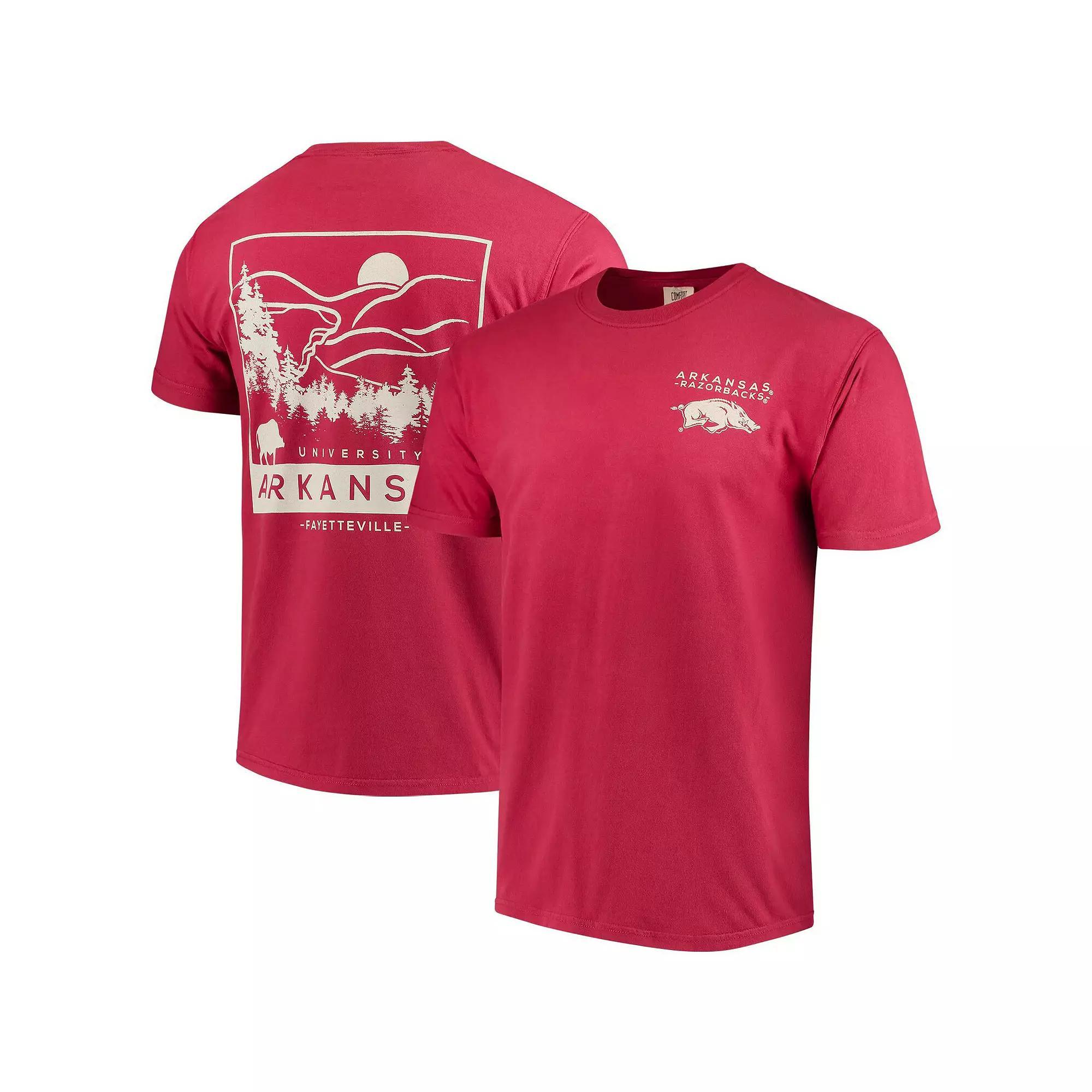 Men's Cardinal Arkansas Razorbacks Comfort Colors Local T-Shirt, Size: Small, Red Product Image