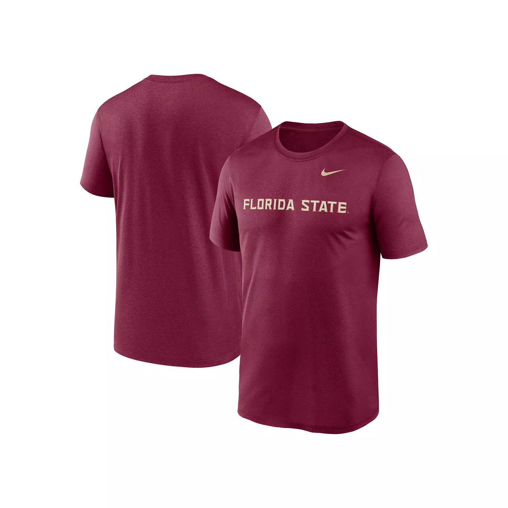 Men's Nike Garnet Florida State Seminoles Primetime Legend Wordmark T-Shirt, Size: XL, Red Product Image