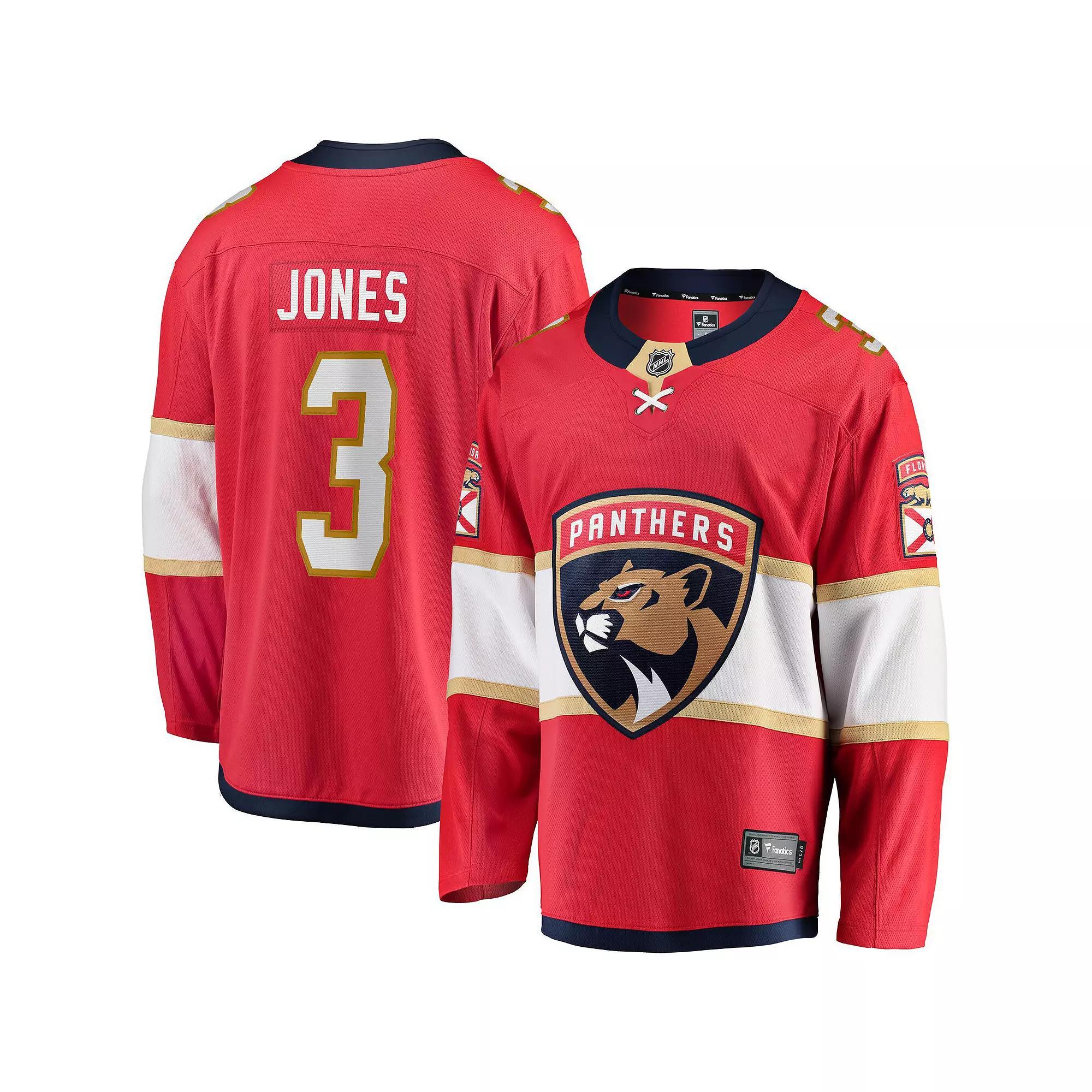 Men's Fanatics Seth Jones Red Florida Panthers Home Breakaway Jersey,  Product Image