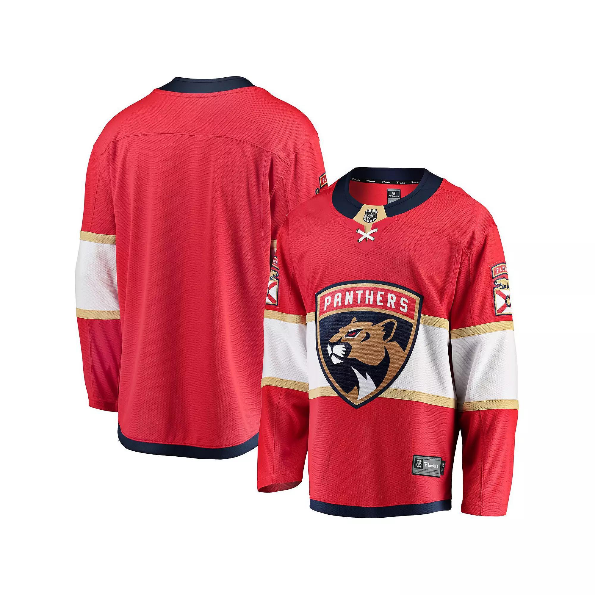 Men's Fanatics Red Florida Panthers Breakaway Home Jersey,  Product Image