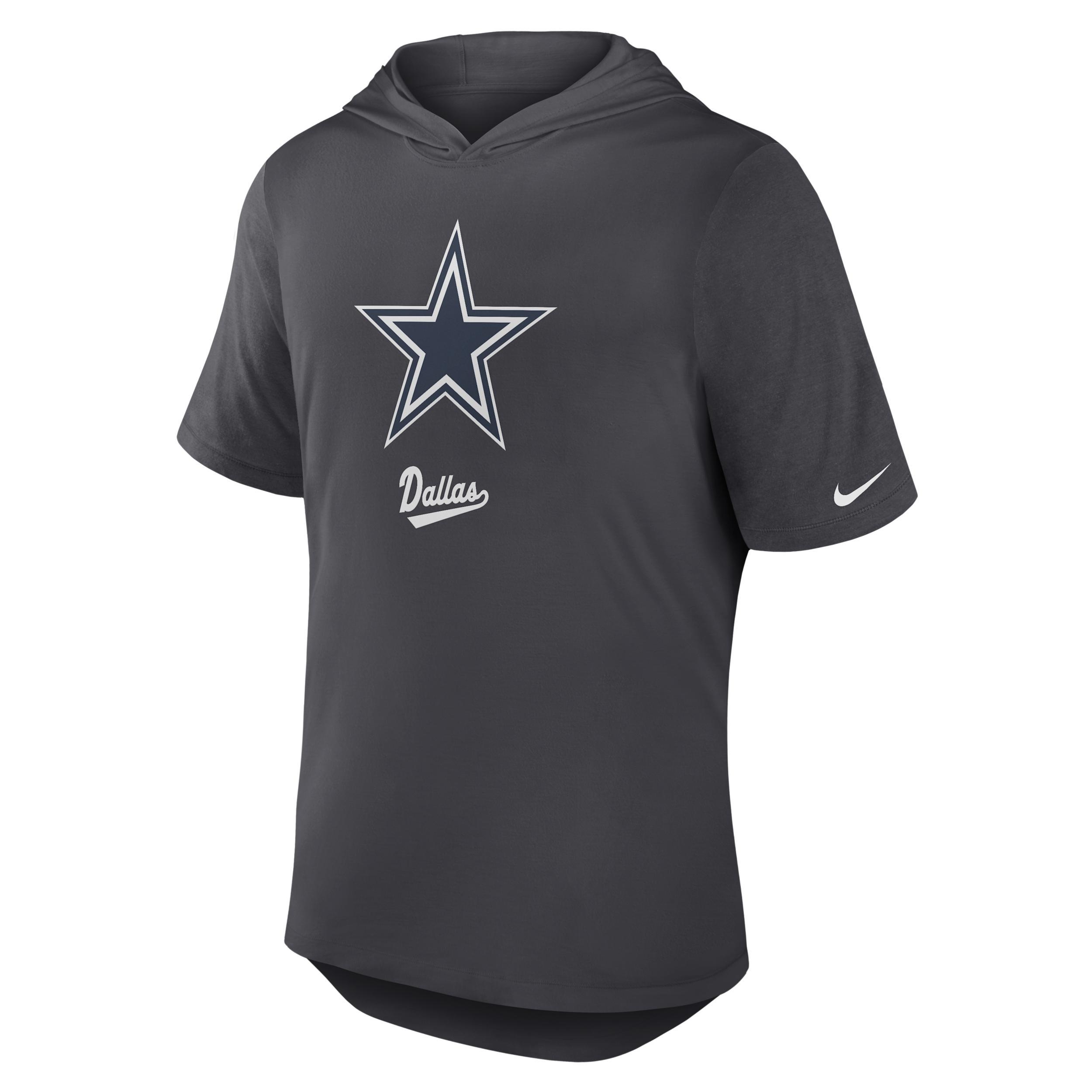 Dallas Cowboys Nike Mens Dri-FIT NFL Hooded T-Shirt | 03NB06F7RD-2B7 Product Image