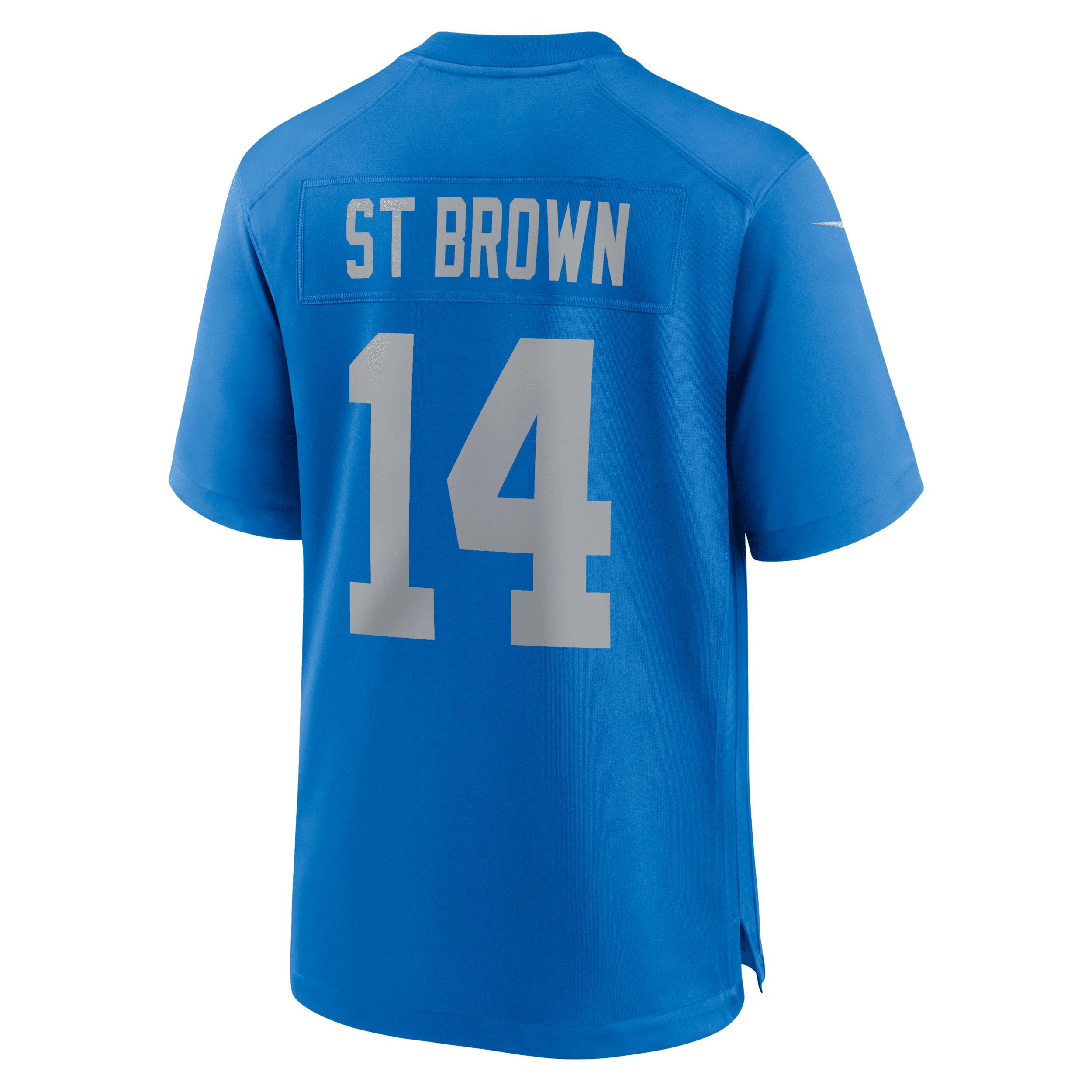 Amon-Ra St. Brown Detroit Lions Nike Men's NFL Game Football Jersey Product Image