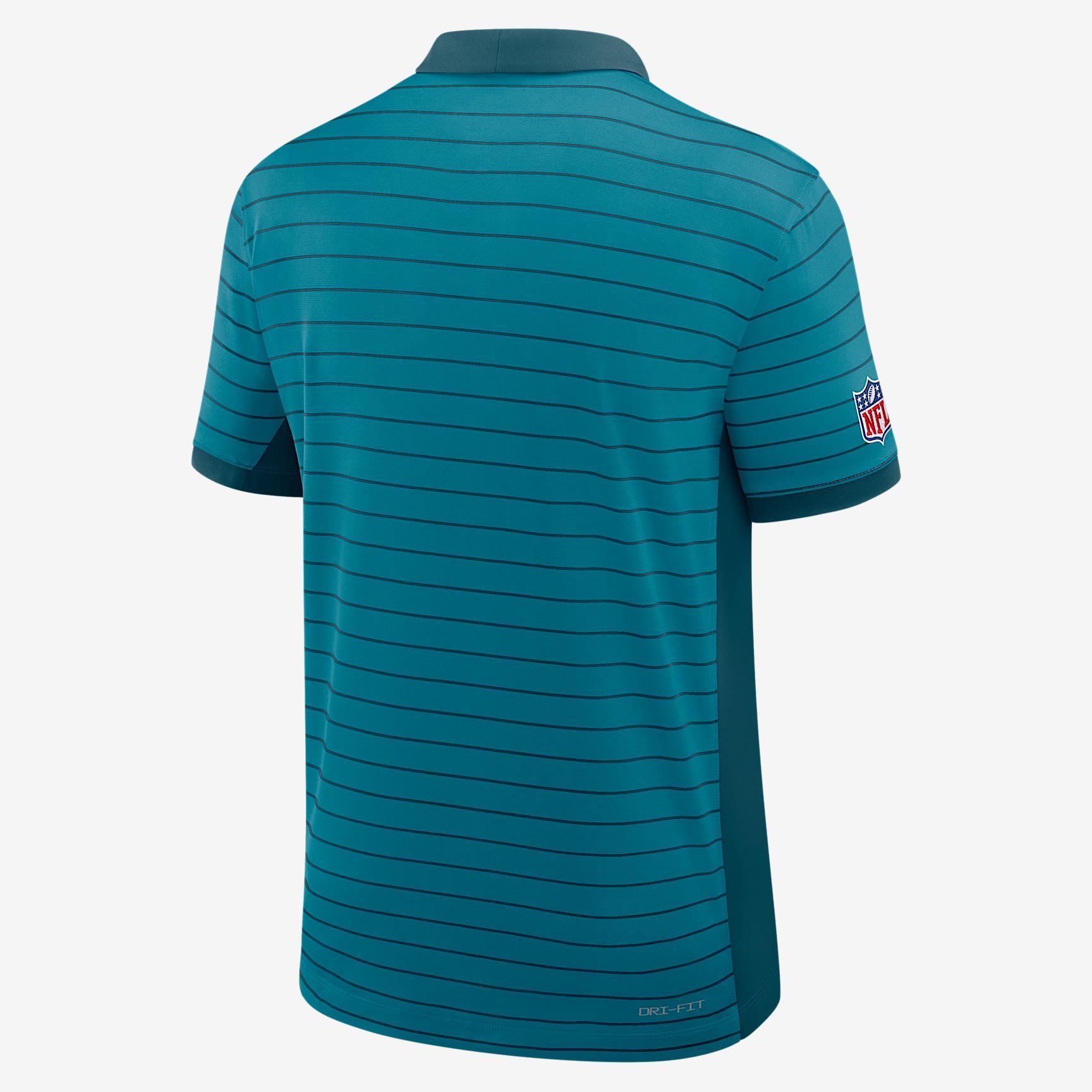 Miami Dolphins Sideline Victory Stripe Nike Mens Dri-FIT NFL Polo | 03BG0E059P-RPE Product Image