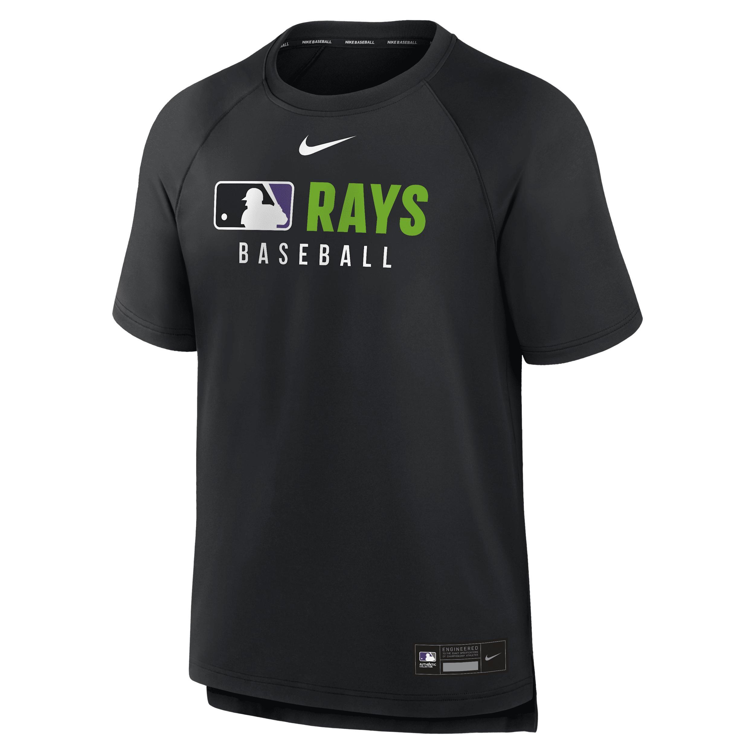 Texas Rangers Authentic Collection Pregame Nike Mens Dri-FIT MLB T-Shirt | 013B47XTER-FT3 Product Image
