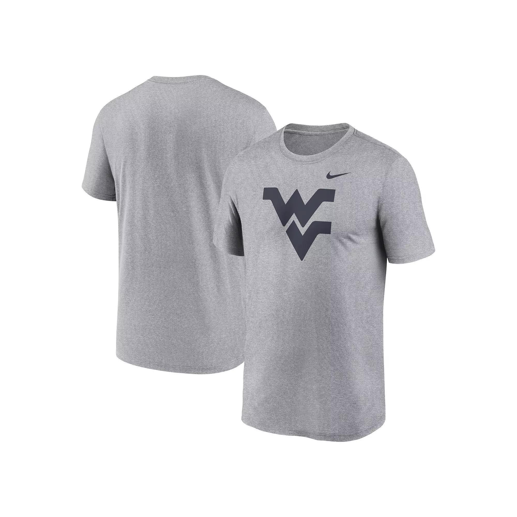Men's Nike Heather Gray West Virginia Mountaineers Primetime Legend Logo T-Shirt, Size: Large, Grey Product Image