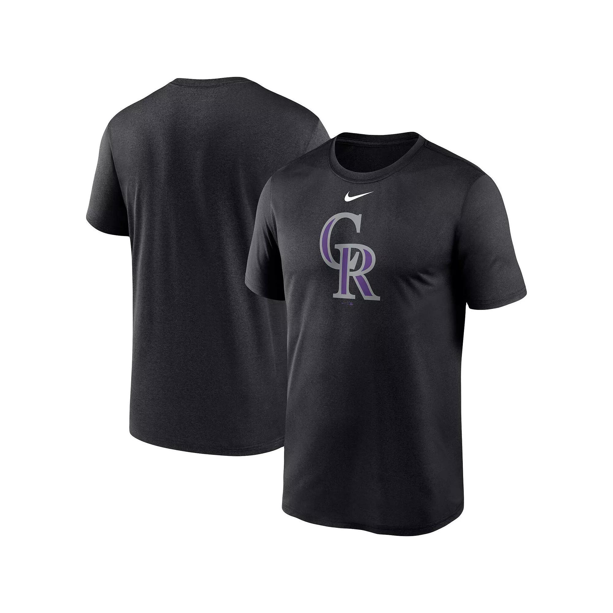 Men's Nike Black Colorado Rockies Big & Tall Logo Legend Performance T-Shirt,  Product Image