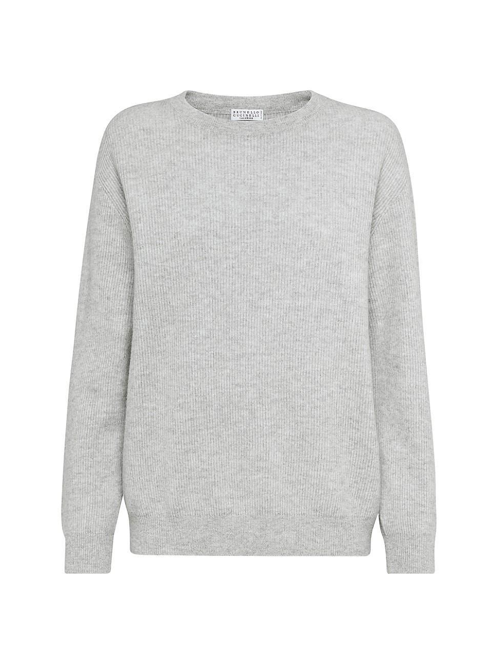 Womens Cashmere English Rib Sweater Product Image