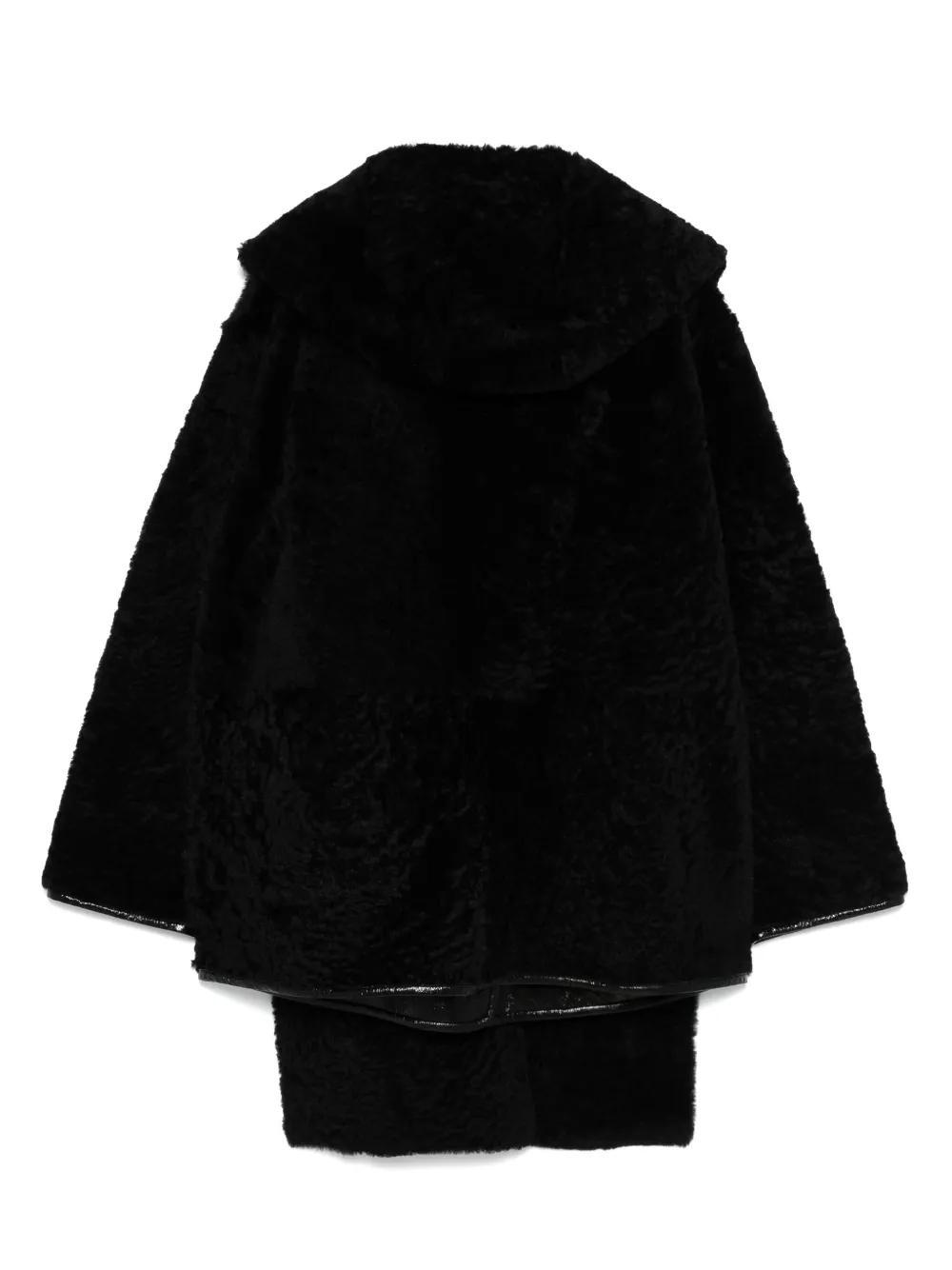 ALBERTA FERRETTI Short Reversible Coat In Black Product Image