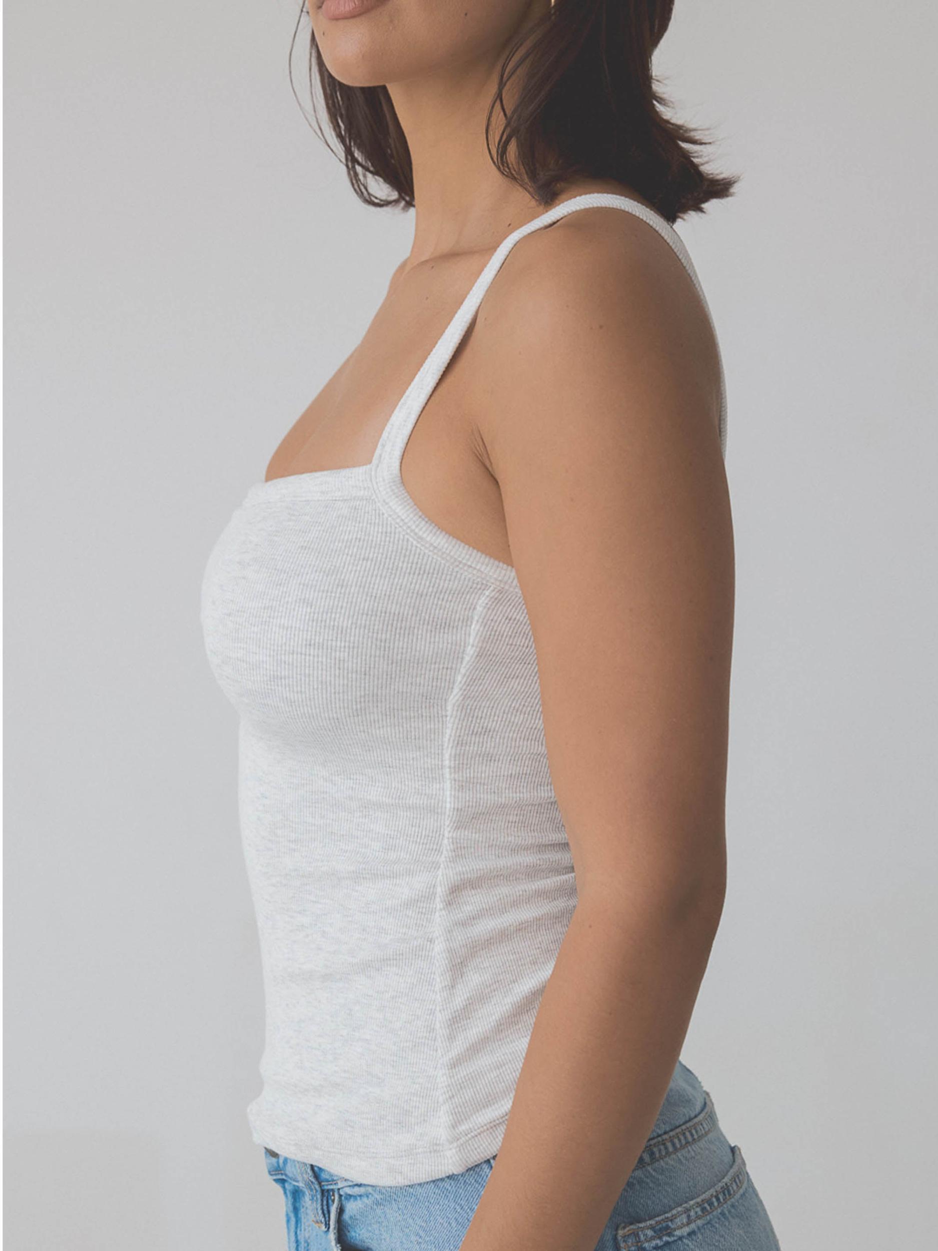 Ribbed Square Neck Brami Product Image