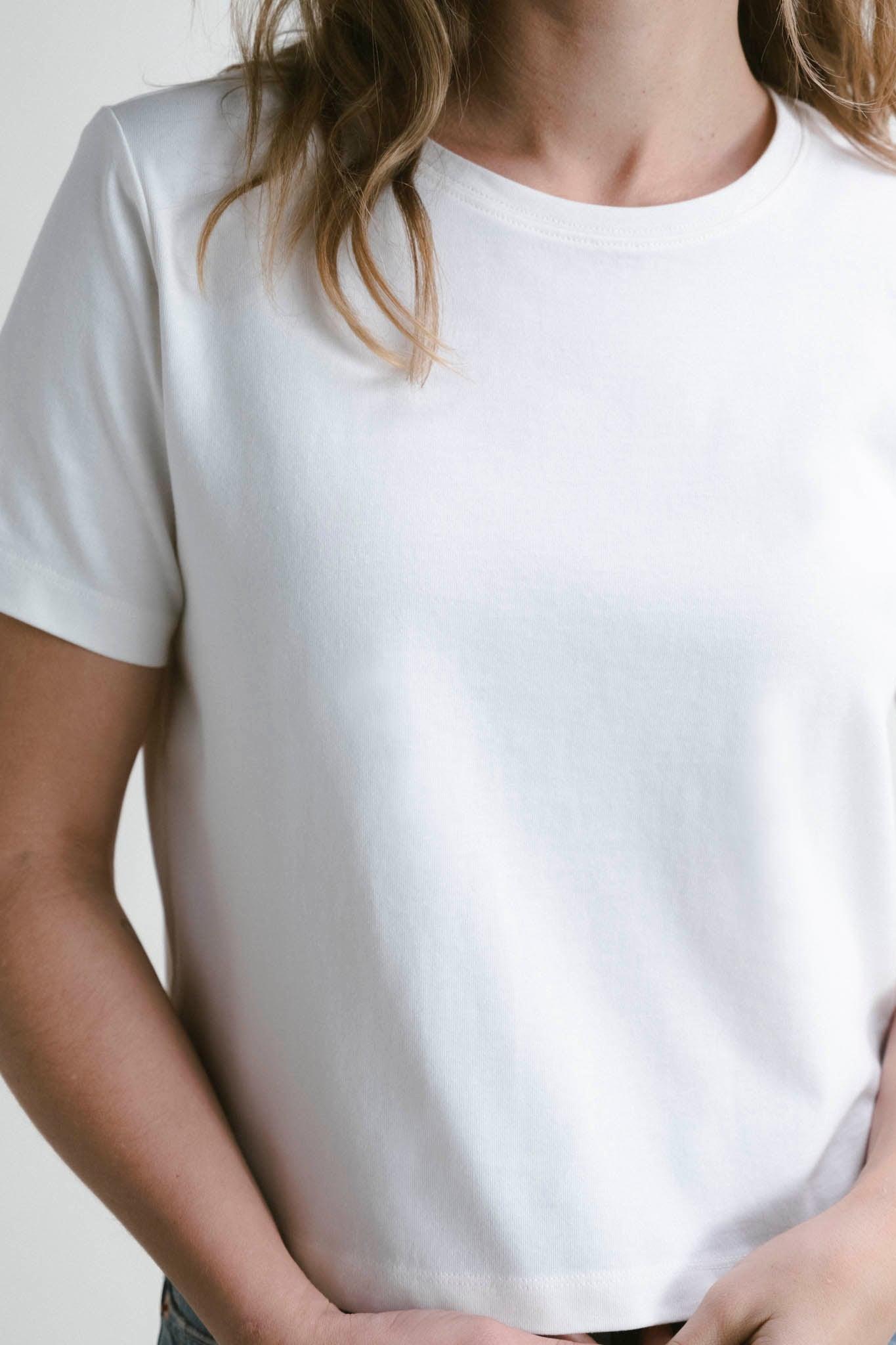 Lively Shoulder Top - White Product Image