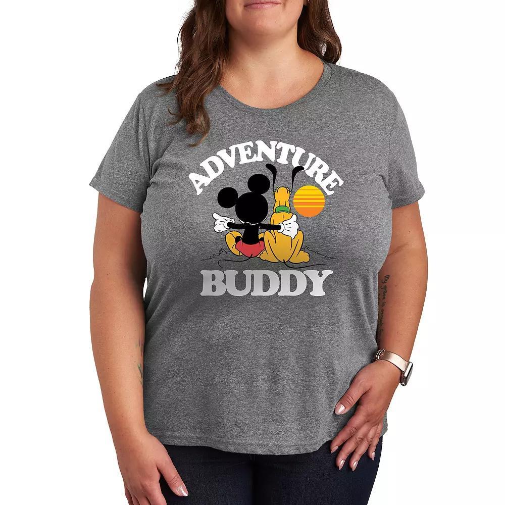 Disney's Mickey Mouse & Pluto Plus Adventure Partner Graphic Tee, Women's,  Product Image