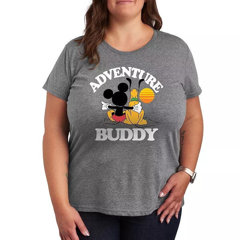 Disney's Mickey Mouse & Pluto Plus Adventure Partner Graphic Tee, Women's,  Product Image
