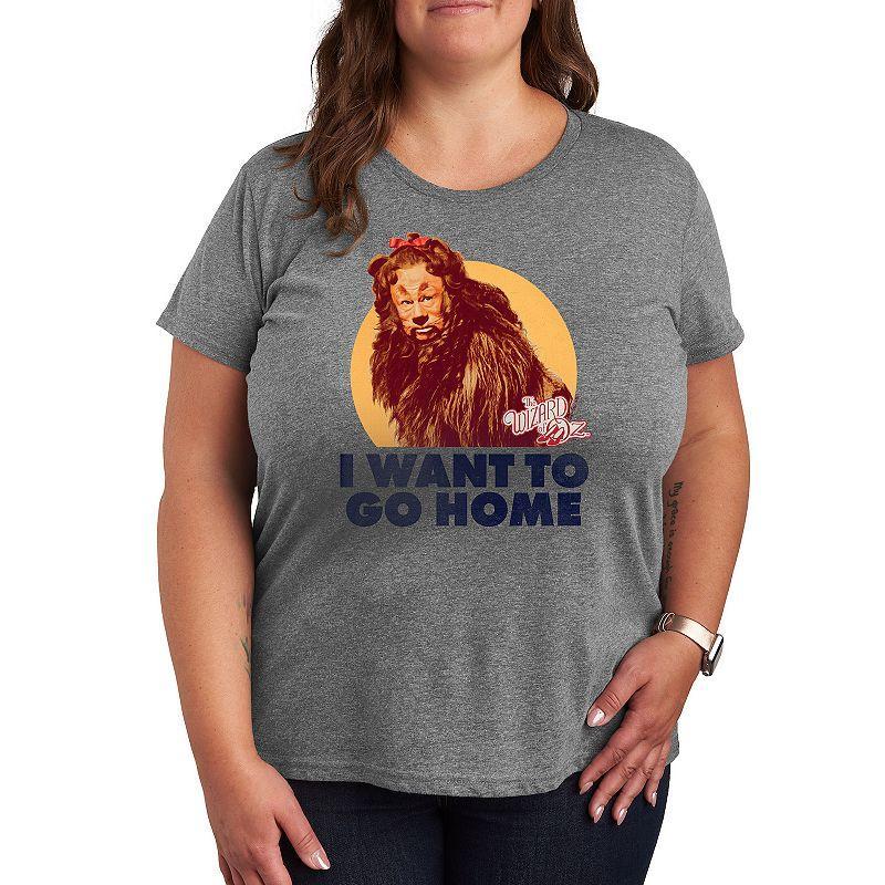 Plus The Wizard Of Oz Lion Home Graphic Tee, Womens Product Image