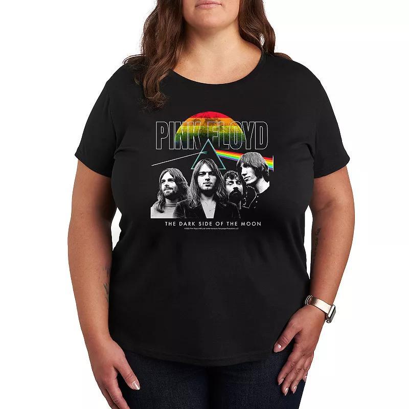 Plus Pink Floyd Dark Side Of The Moon Graphic Tee, Women's, Size: 4XL, Black Product Image