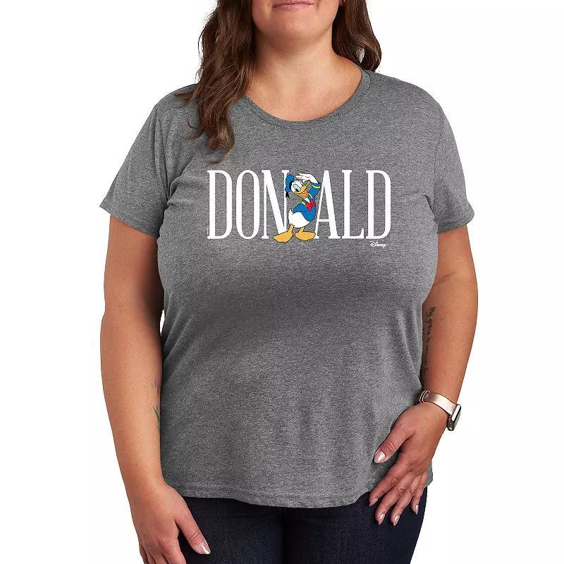 Disney's Donald Duck Plus Simple Font Graphic Tee, Women's,  Product Image