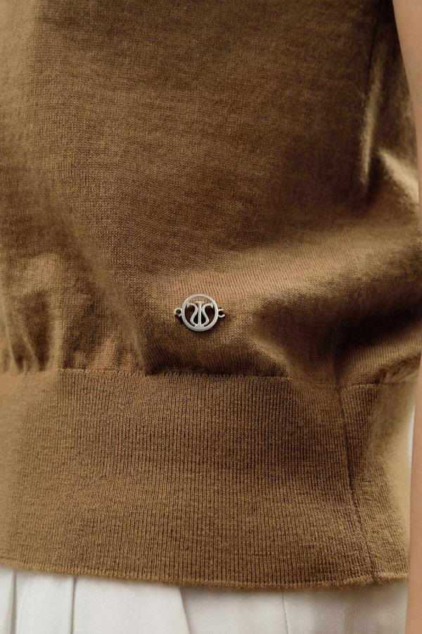 LILYSILK Short Sleeve Cashmere Jumper for Women Black 100% A-Grade Cashmere Soft Round Neck T-Shirt M Product Image