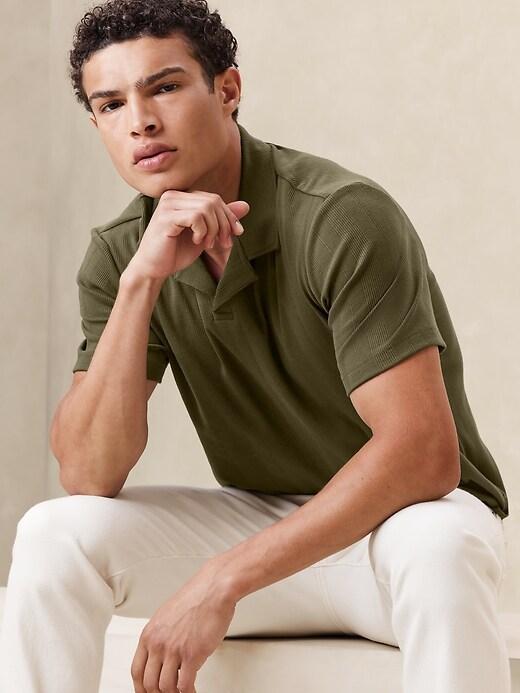 Variegated Ribbed Polo Product Image