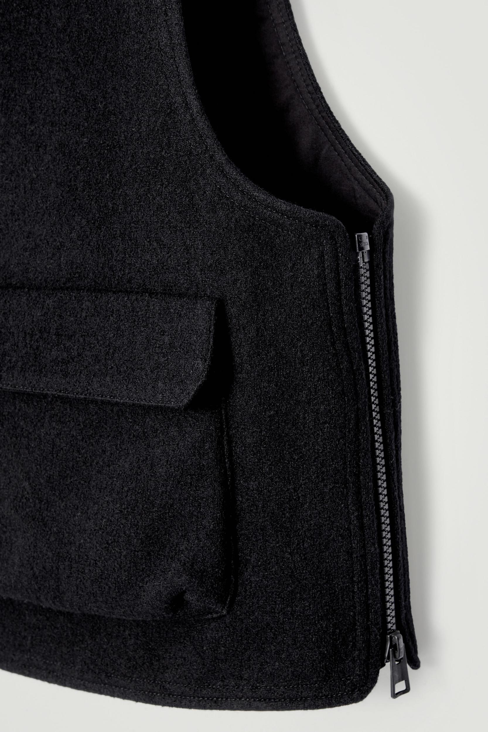 WOOL-BLEND UTILITY VEST Product Image