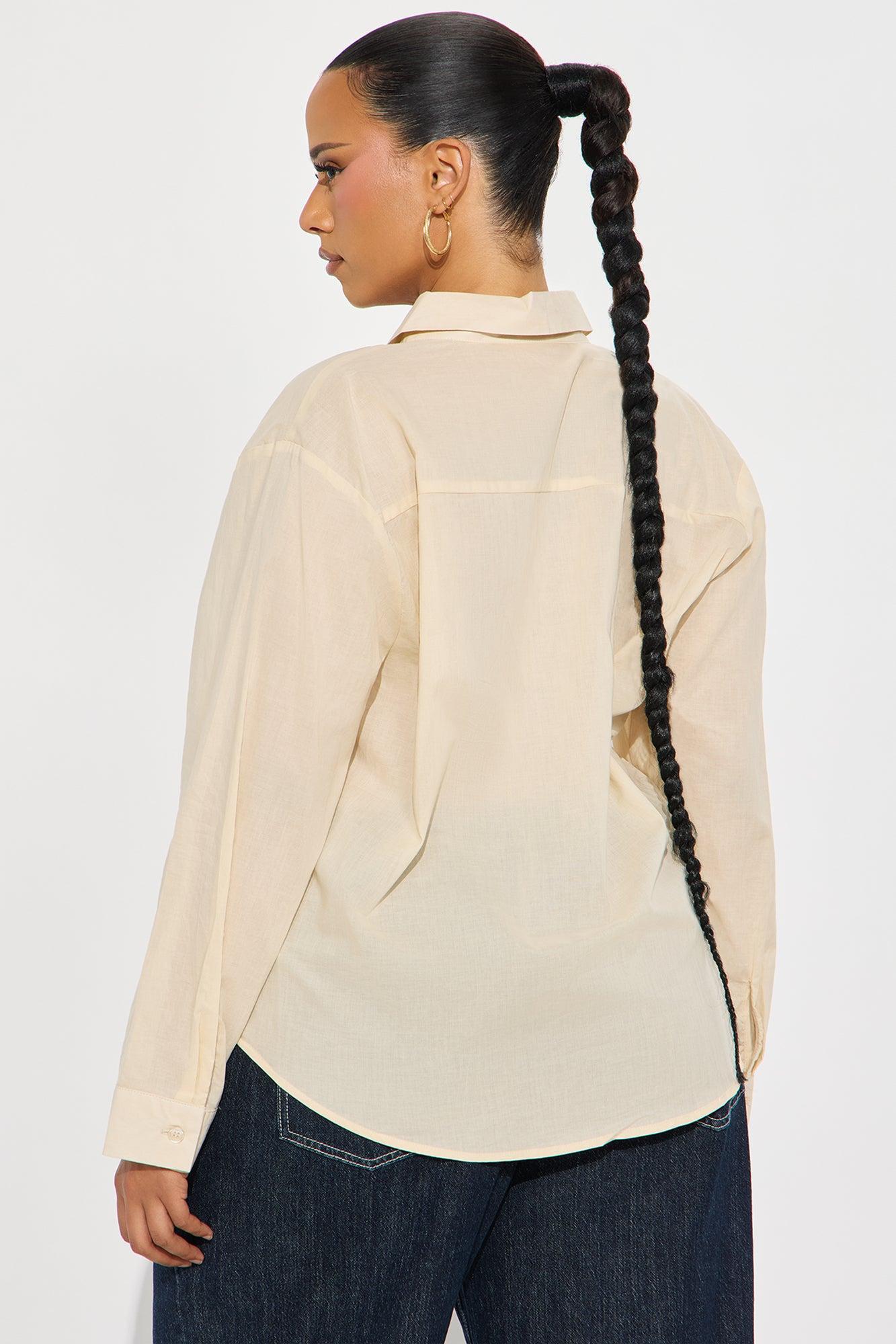 Simplicity Button Up Shirt - Taupe Product Image