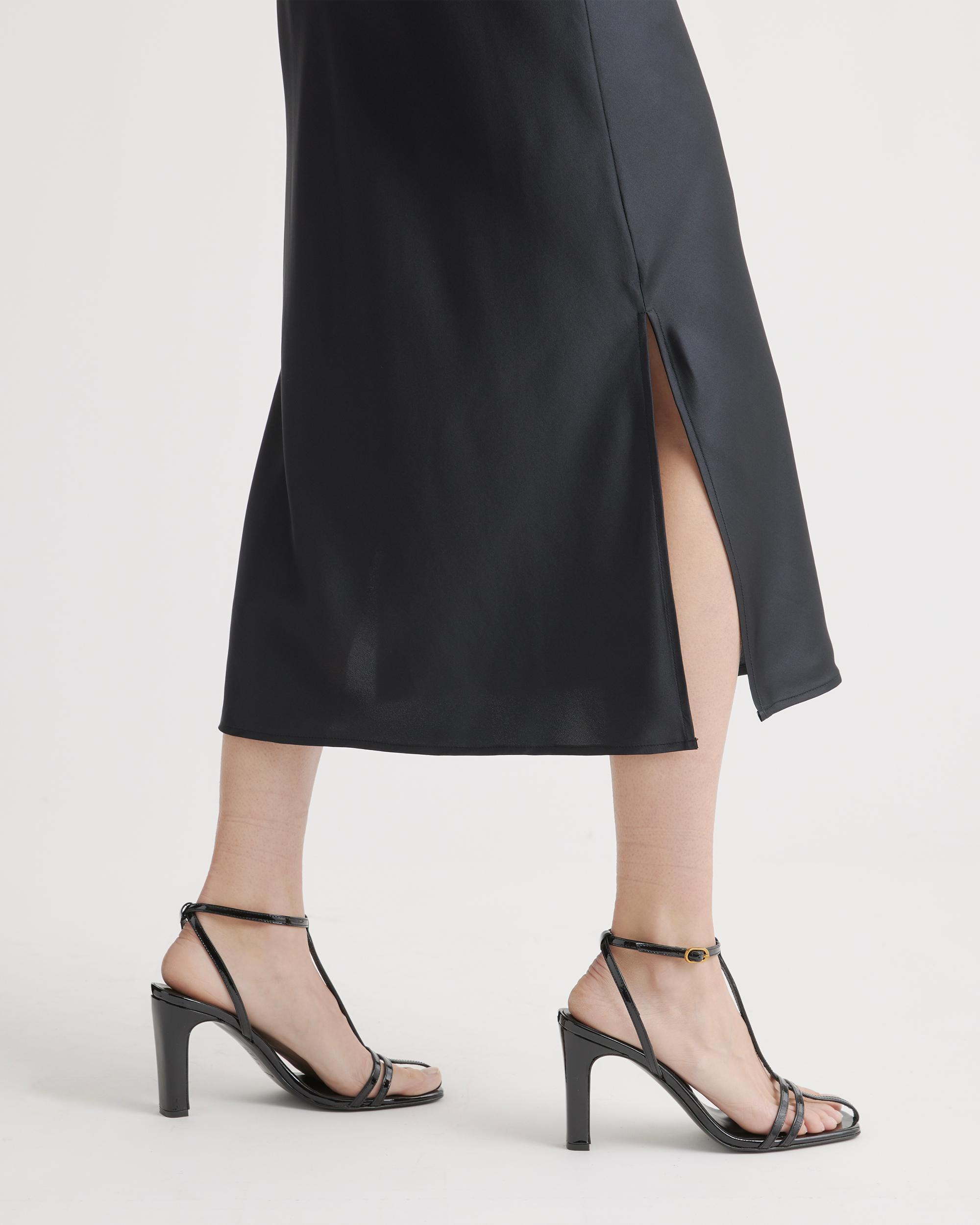 Quince | Women's Cowl Neck Slip Dress Size XL, Mulberry Silk Product Image