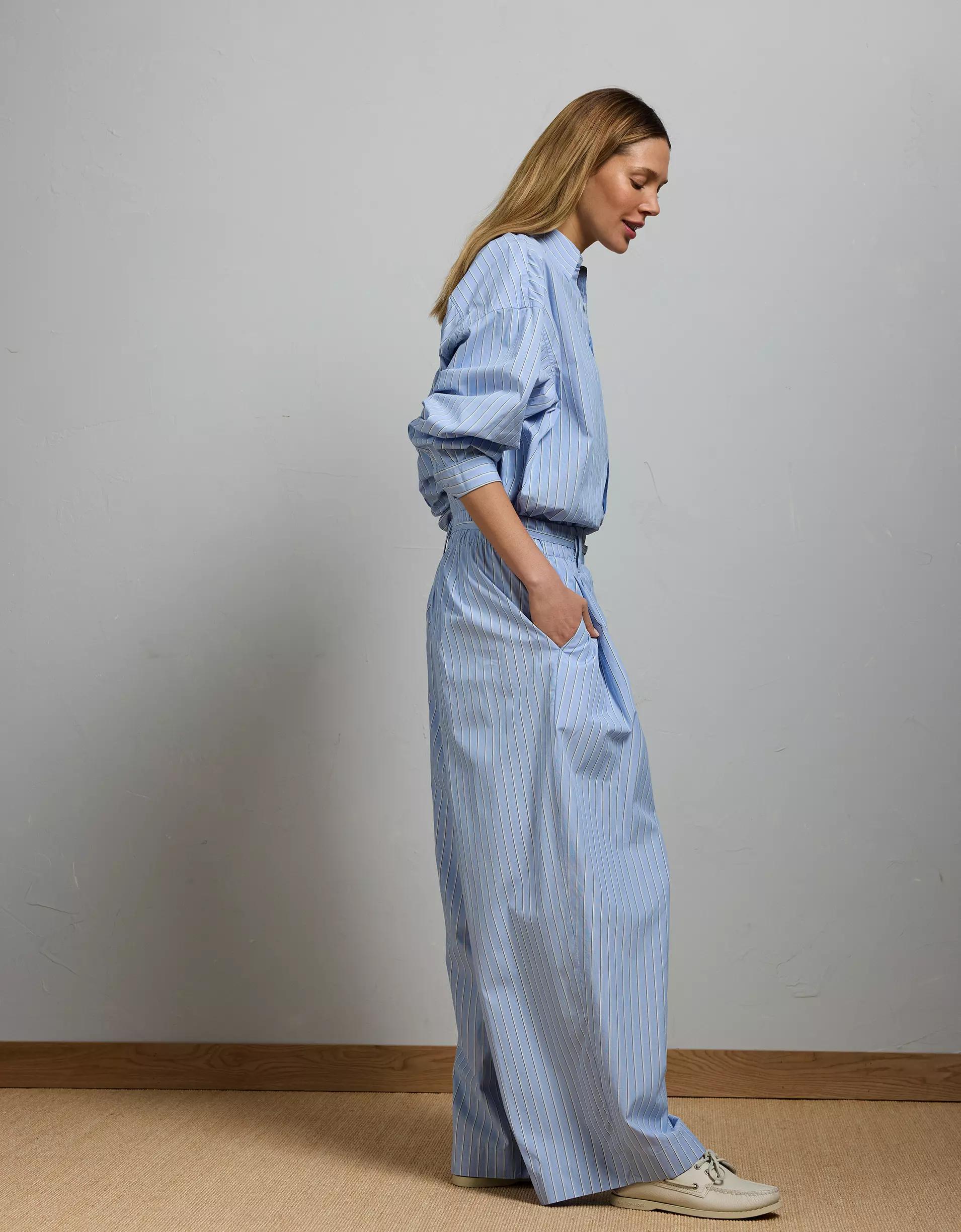 AE77 Premium Striped Wide Trouser Product Image