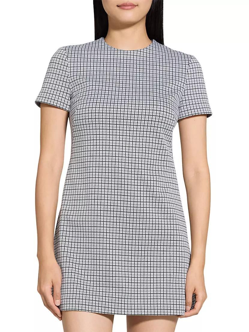 Grid A-Line Minidress Product Image