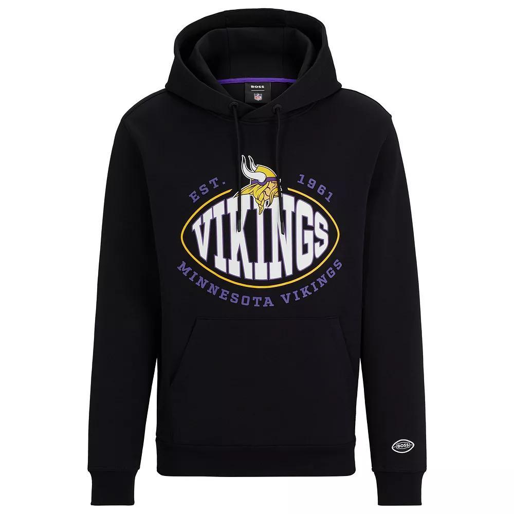 Men's BOSS X NFL White Denver Broncos Touchback Pullover Hoodie,  Product Image